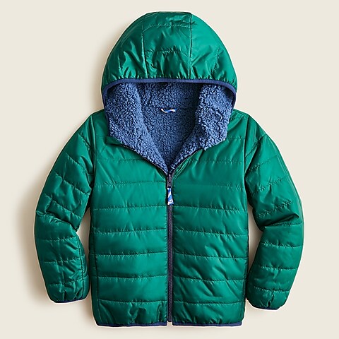 boys Kids' reversible sherpa puffer jacket