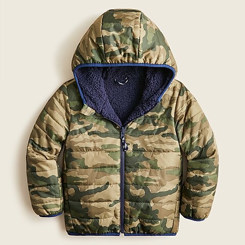 boys Kids' reversible sherpa puffer jacket