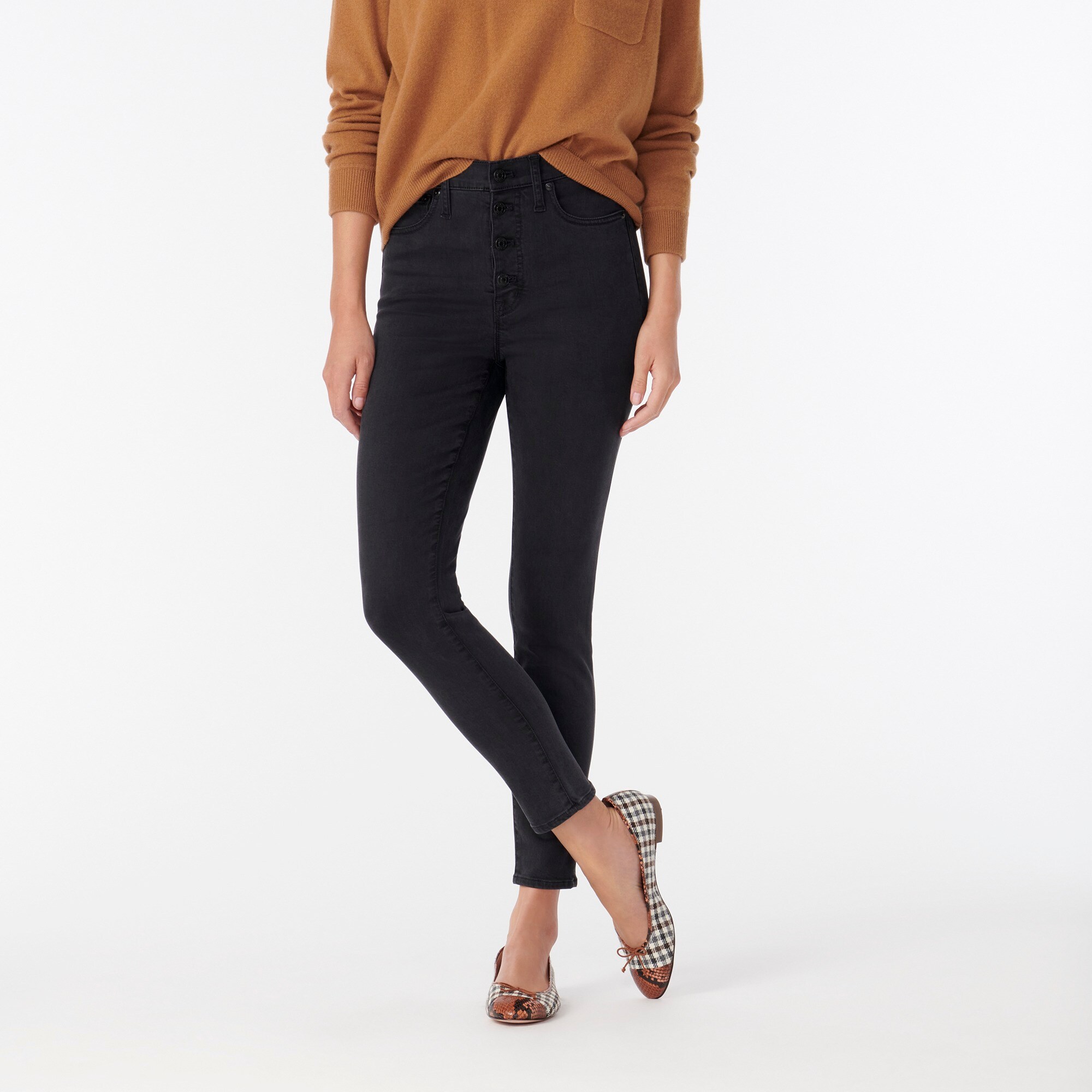 j crew black toothpick jeans