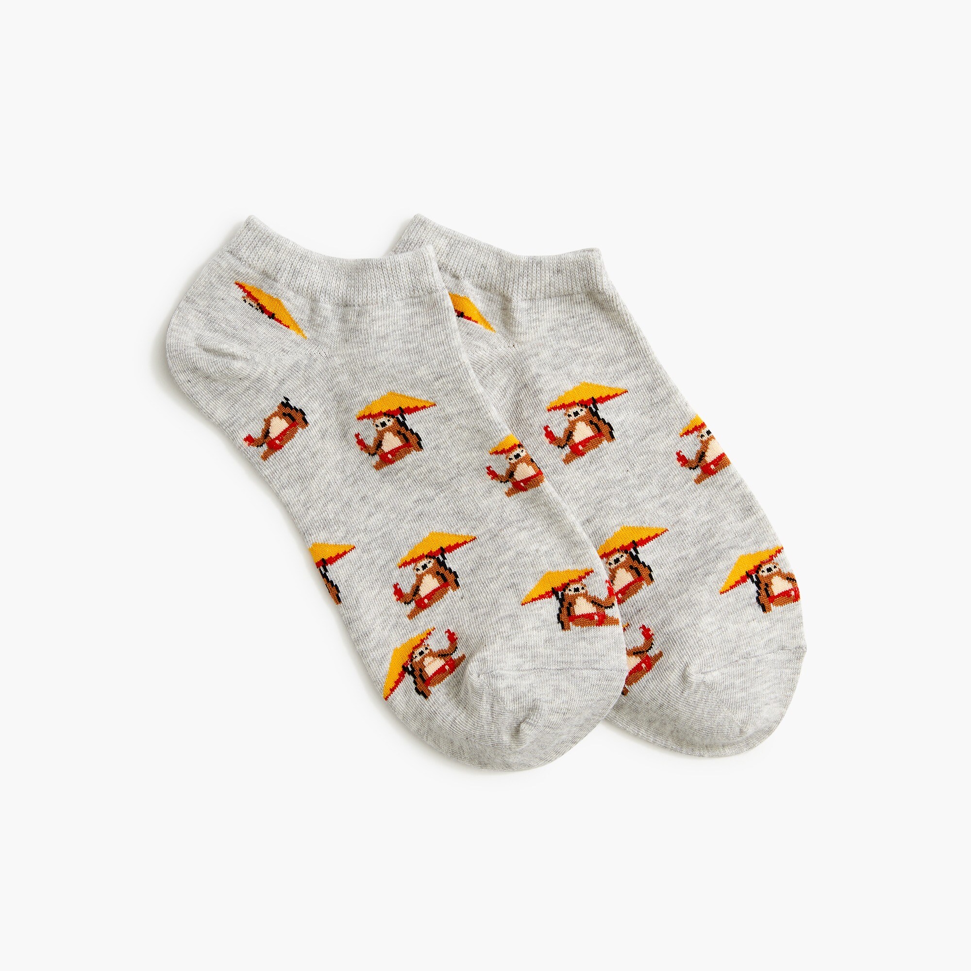 Beach sloth ankle socks