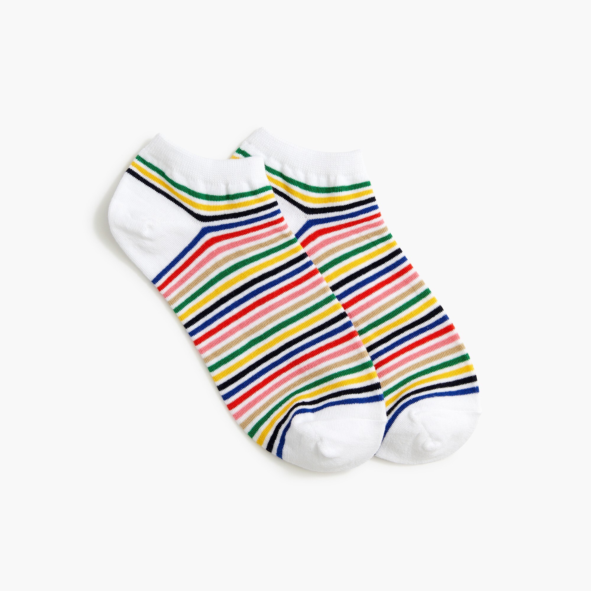 Rainbow striped ankle socks