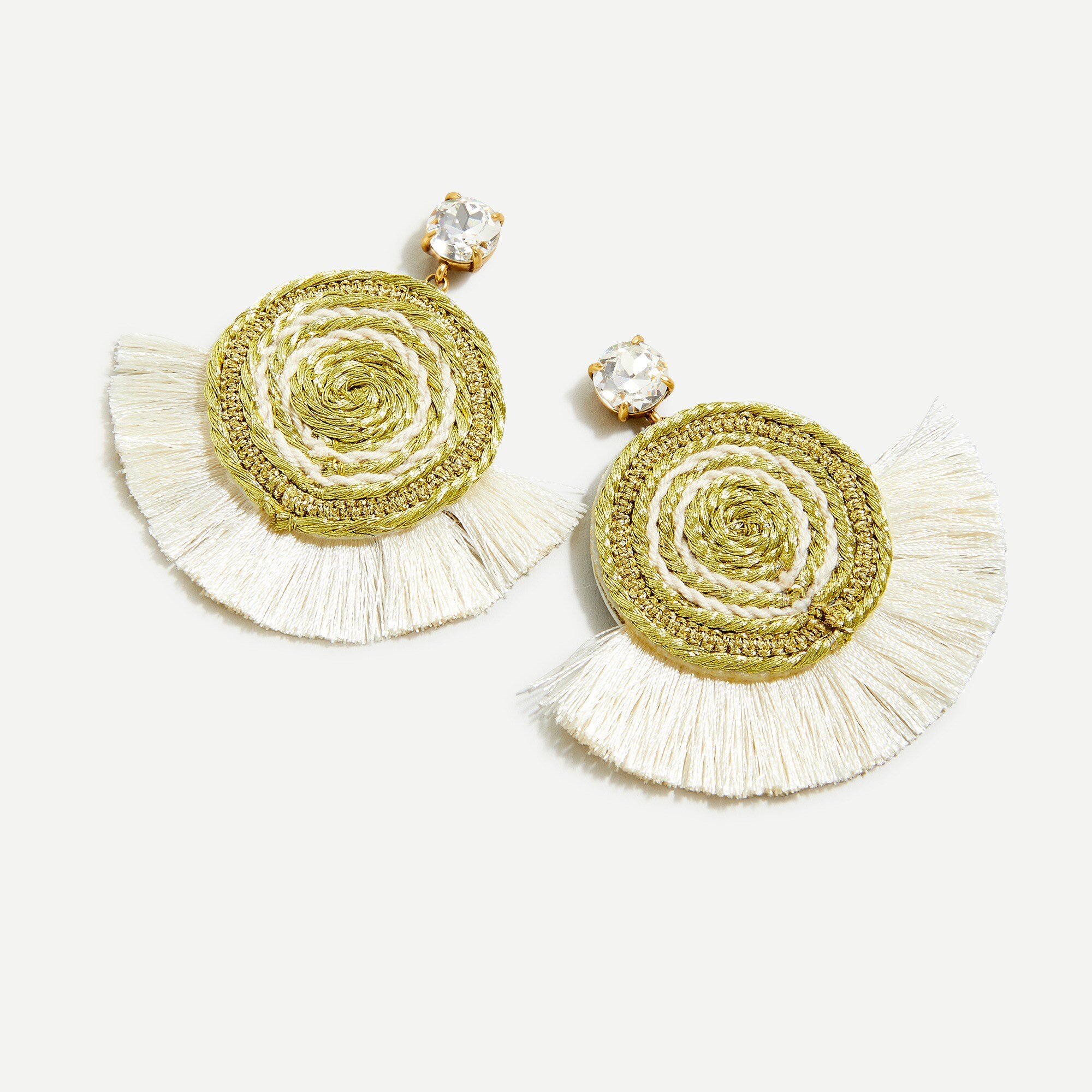Rope fan earrings