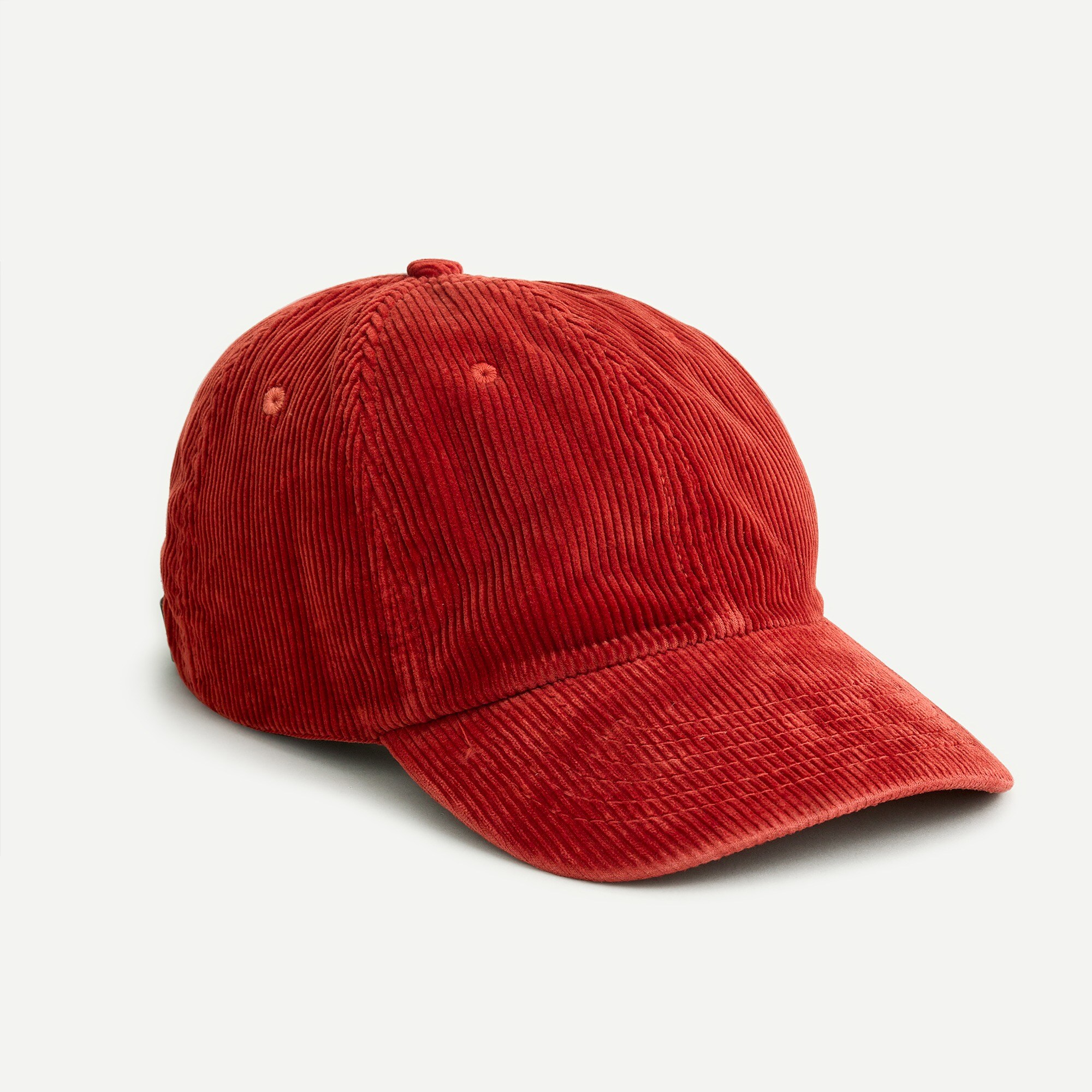 Garment-dyed corduroy baseball cap