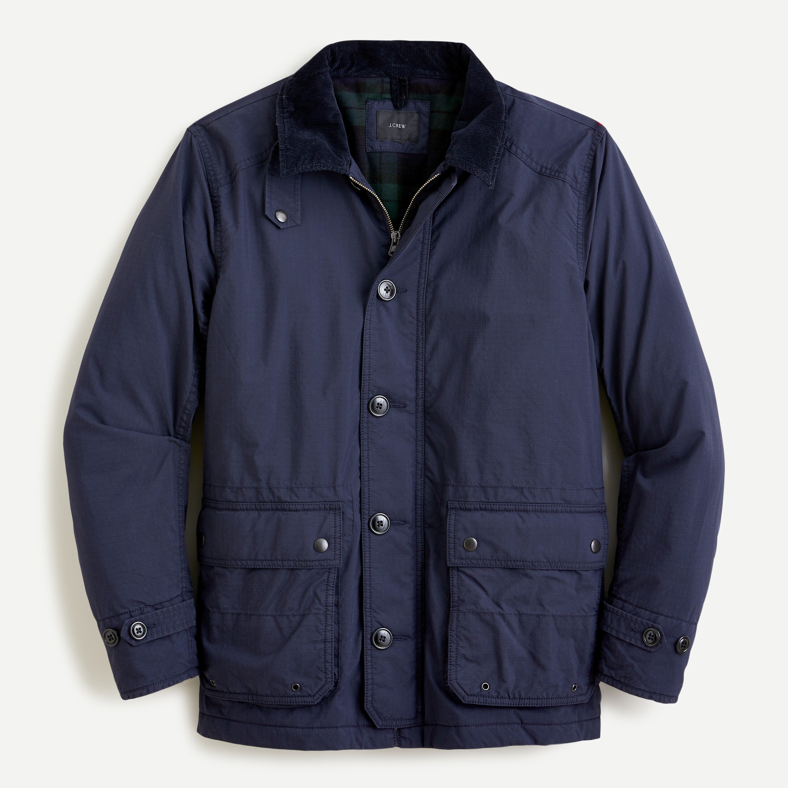 平置きの素人採寸ですj.crew highland skye jacket  プリマロフトジャケット