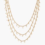 Three-strand pearl necklace