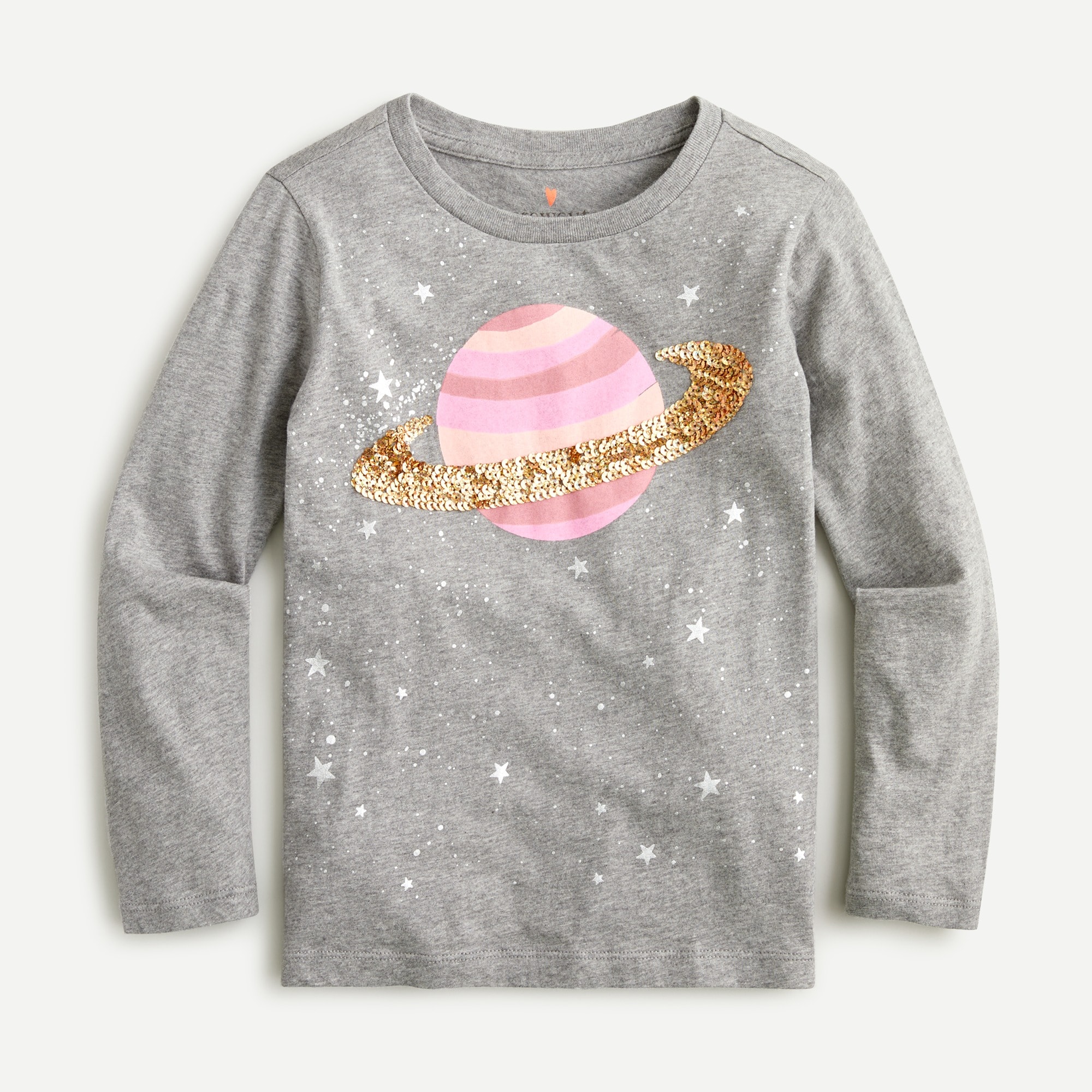 Girls' Sequin Space T-shirt For Girls | J.Crew