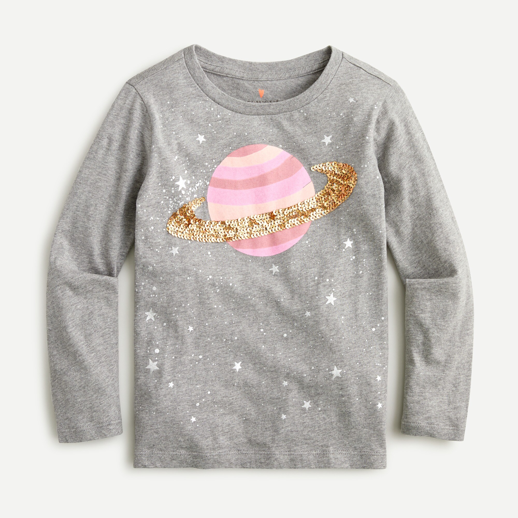 Girls' Sequin Space T-shirt For Girls | J.Crew