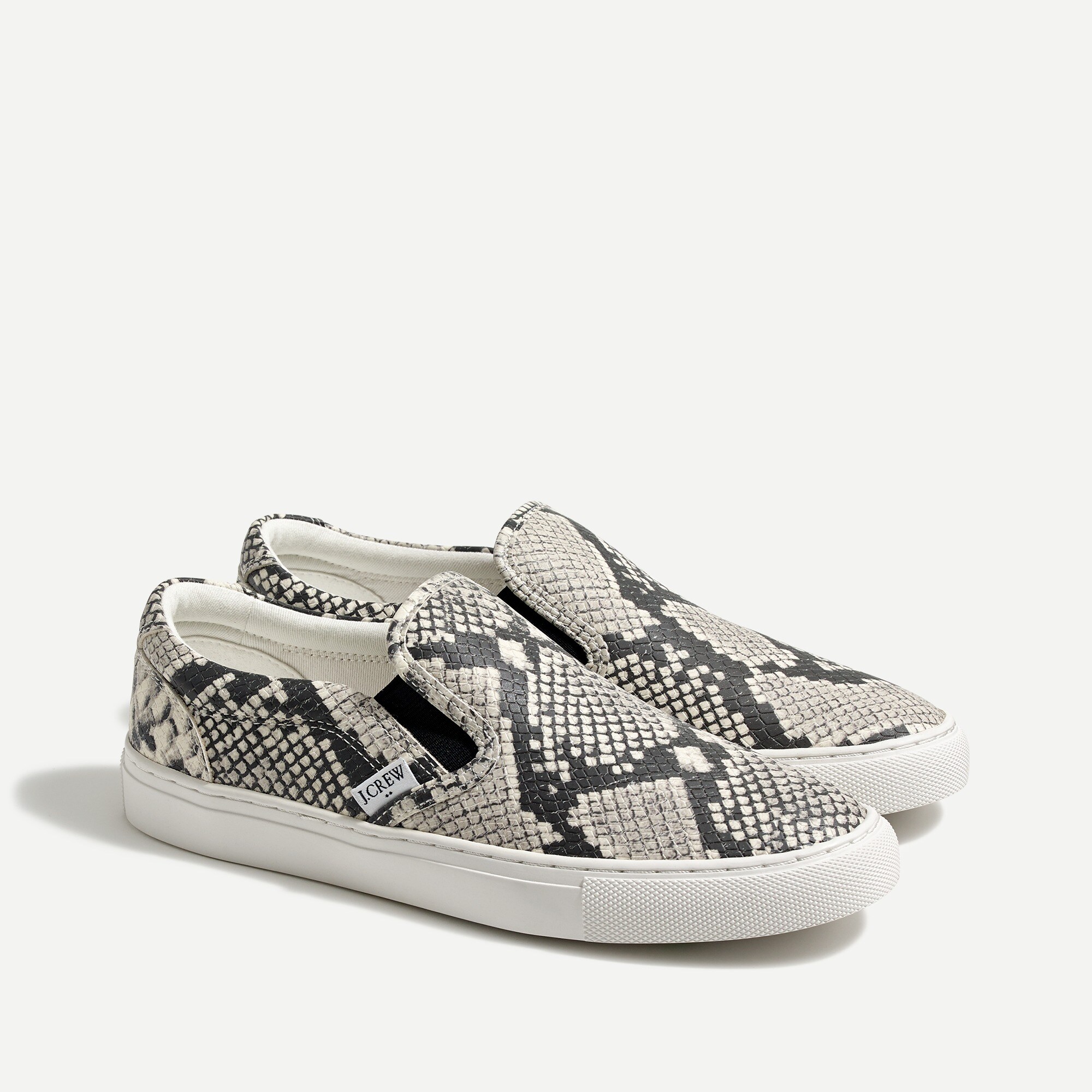road trip snakeskin-embossed slip-on sneakers for women