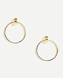 Gold double circle hoops