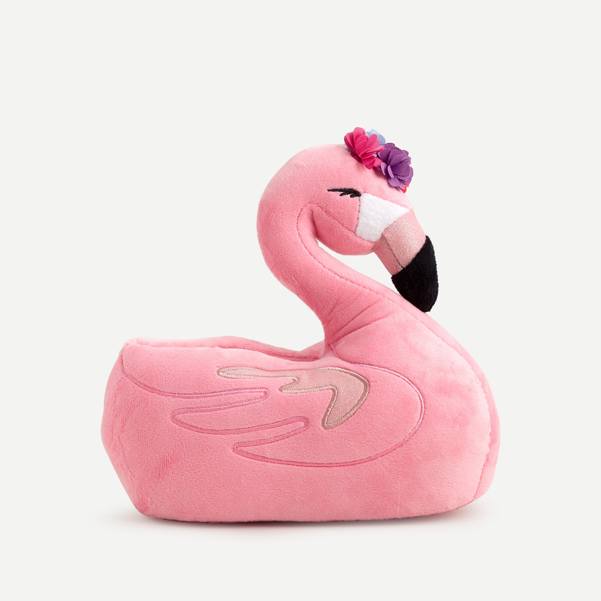 J.Crew Kids Cozy Flamingo Slippers For Girls