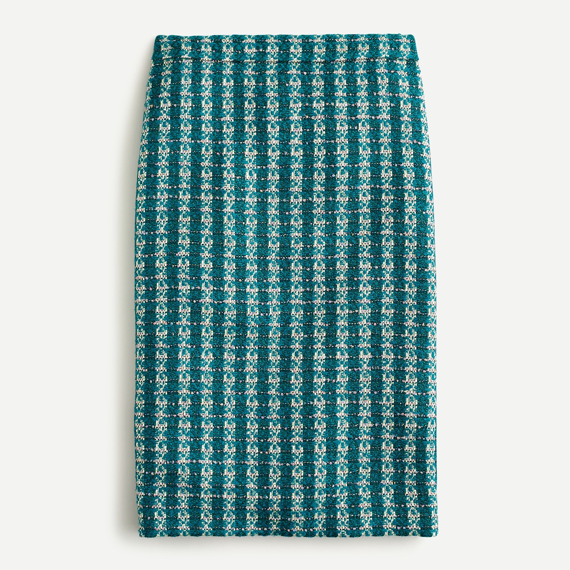 J.Crew: No. 2 Pencil® Skirt In Emerald Tweed For Women