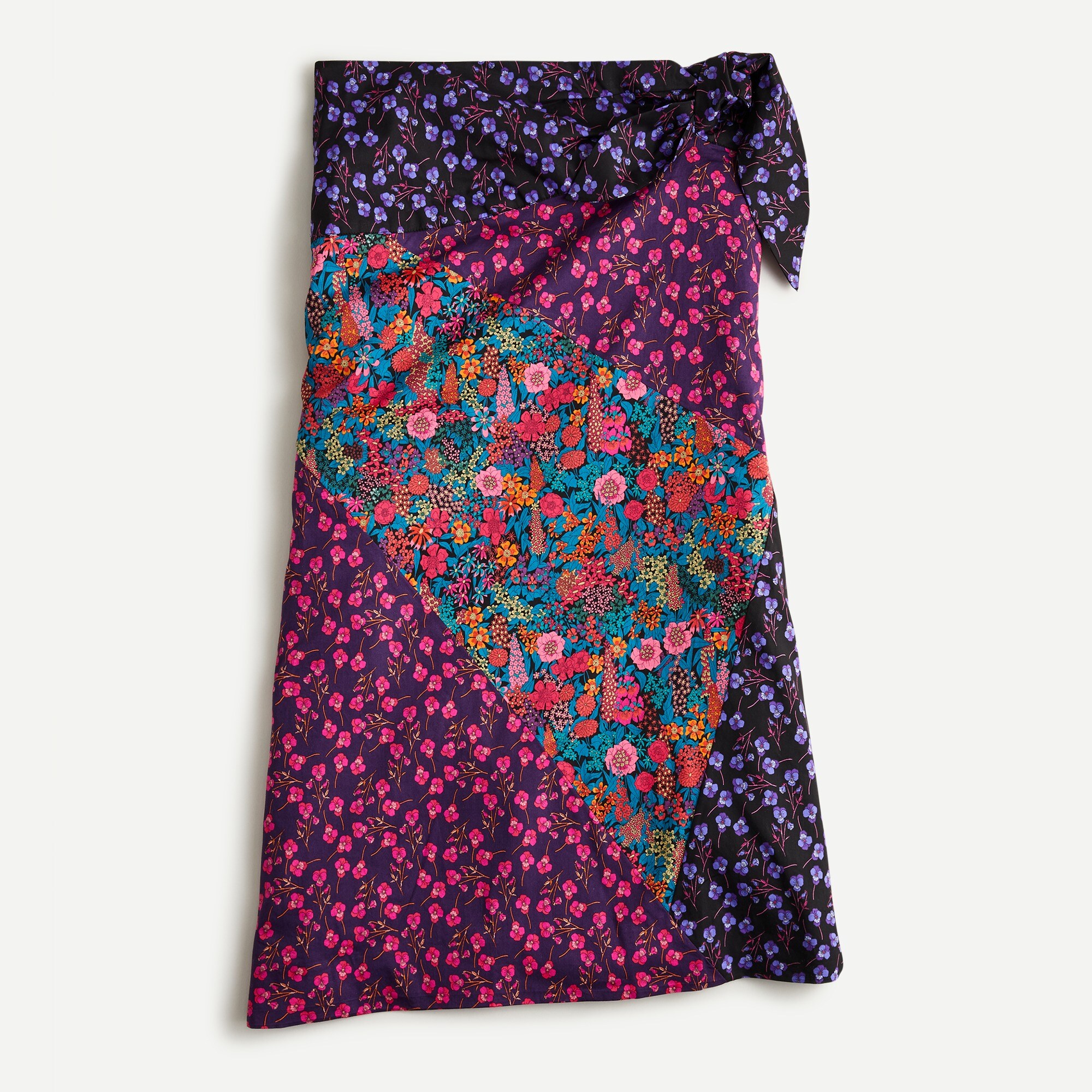 Tie-waist Midi Skirt In Liberty® Mixed Prints For Women | J.Crew