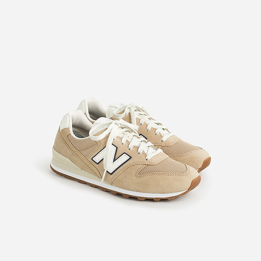 j.crew: new balance® x j.crew 996 sneakers in suede for women, right side, view zoomed