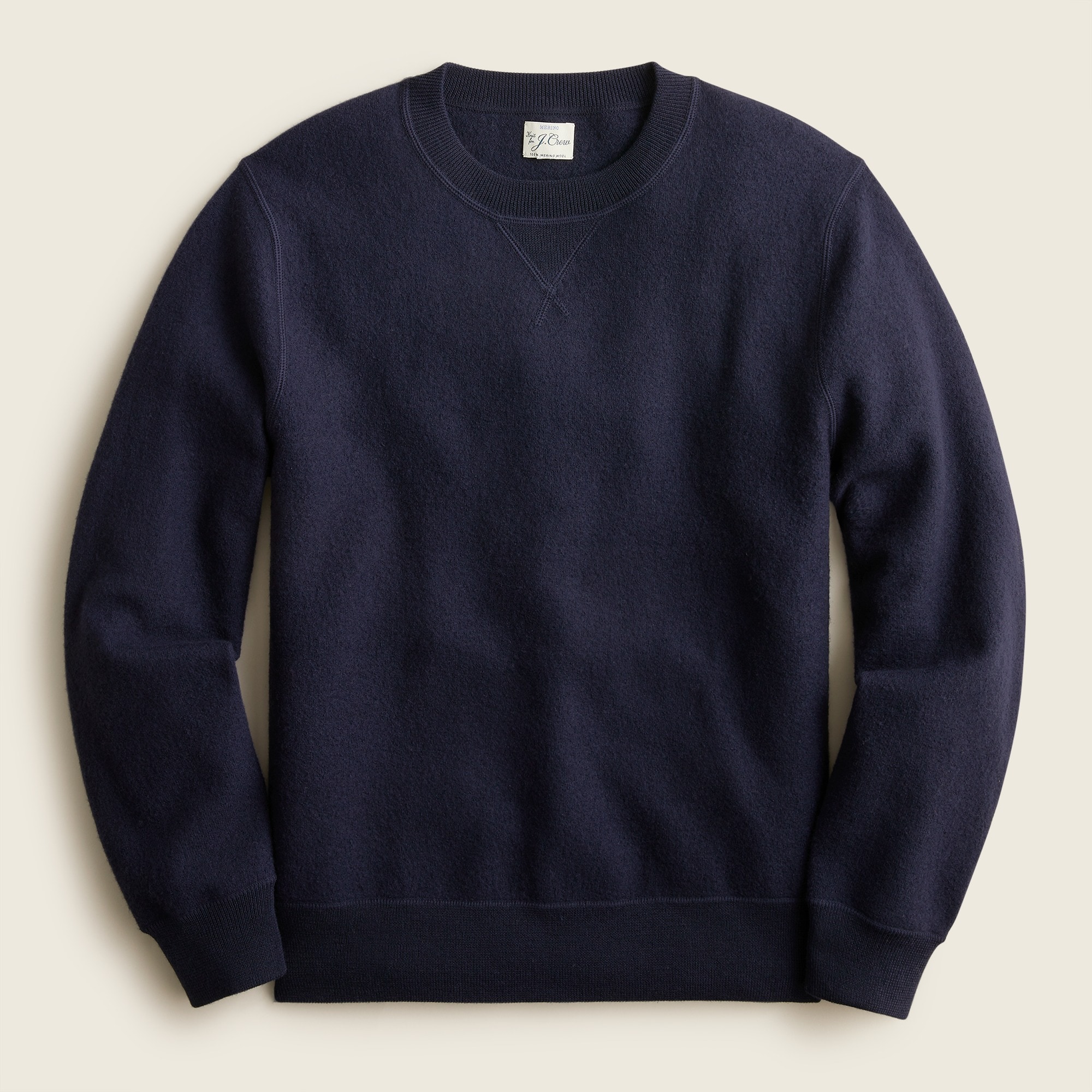 Wallace & Barnes boiled-merino wool crewneck sweater