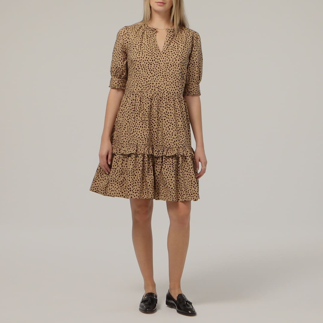 j crew animal print dress