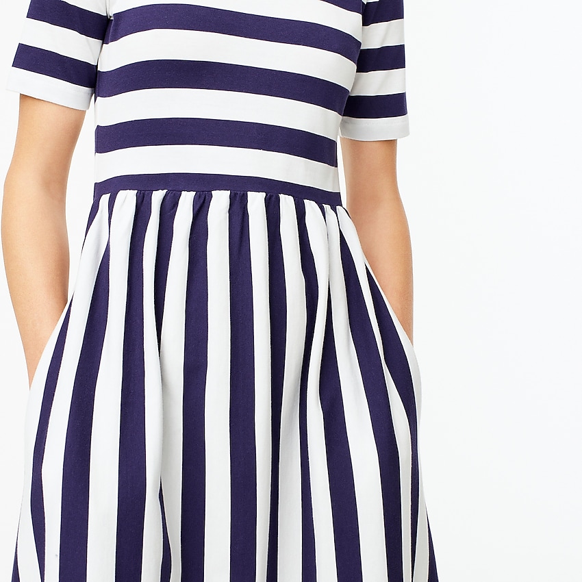 j.crew: maxi dress in rugby stripe for women