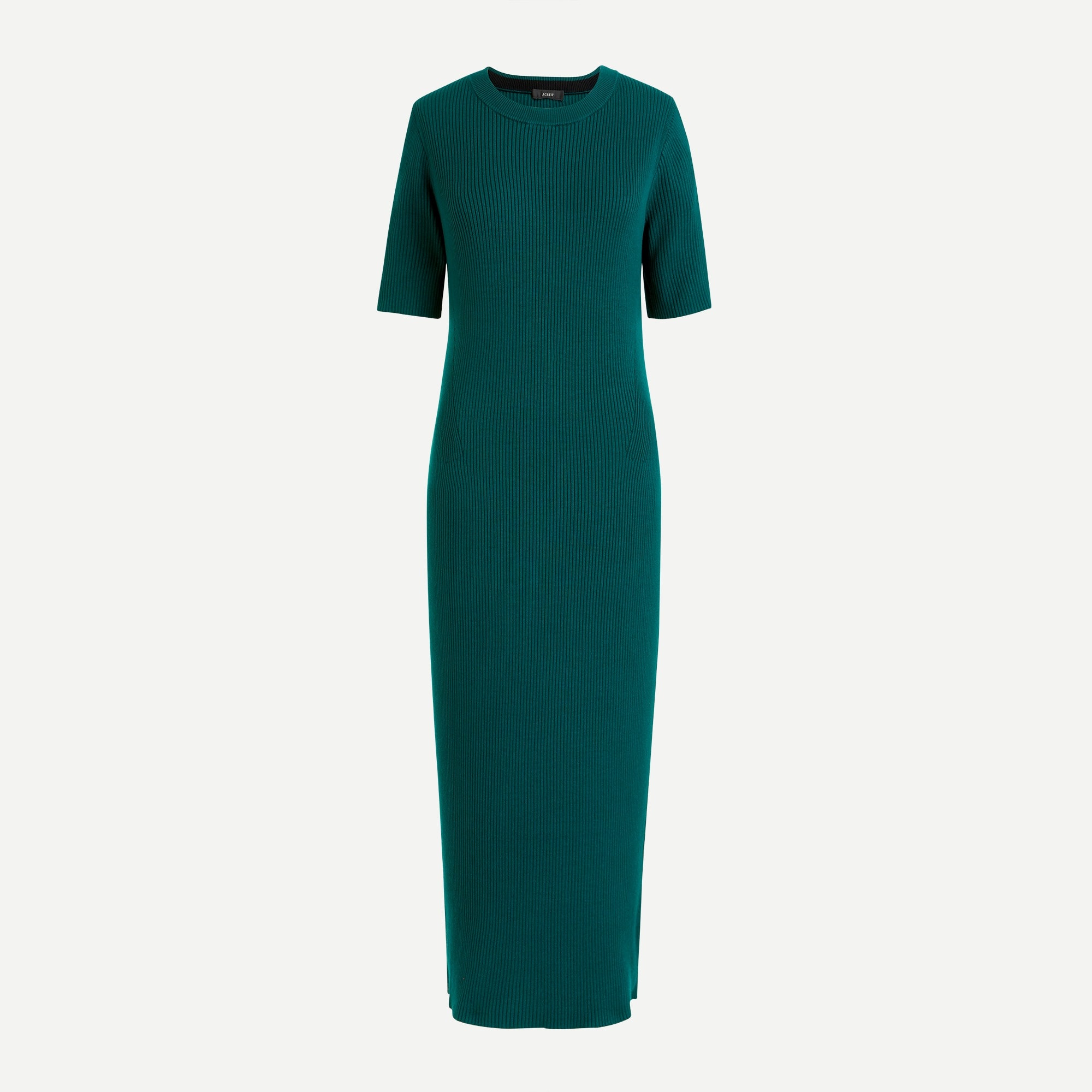 Ribbed knit midi dress