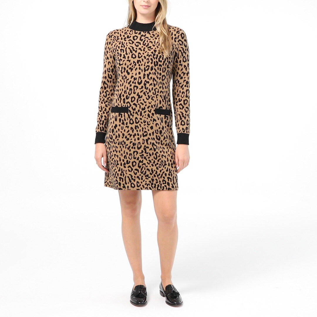 j crew belted sweater dress