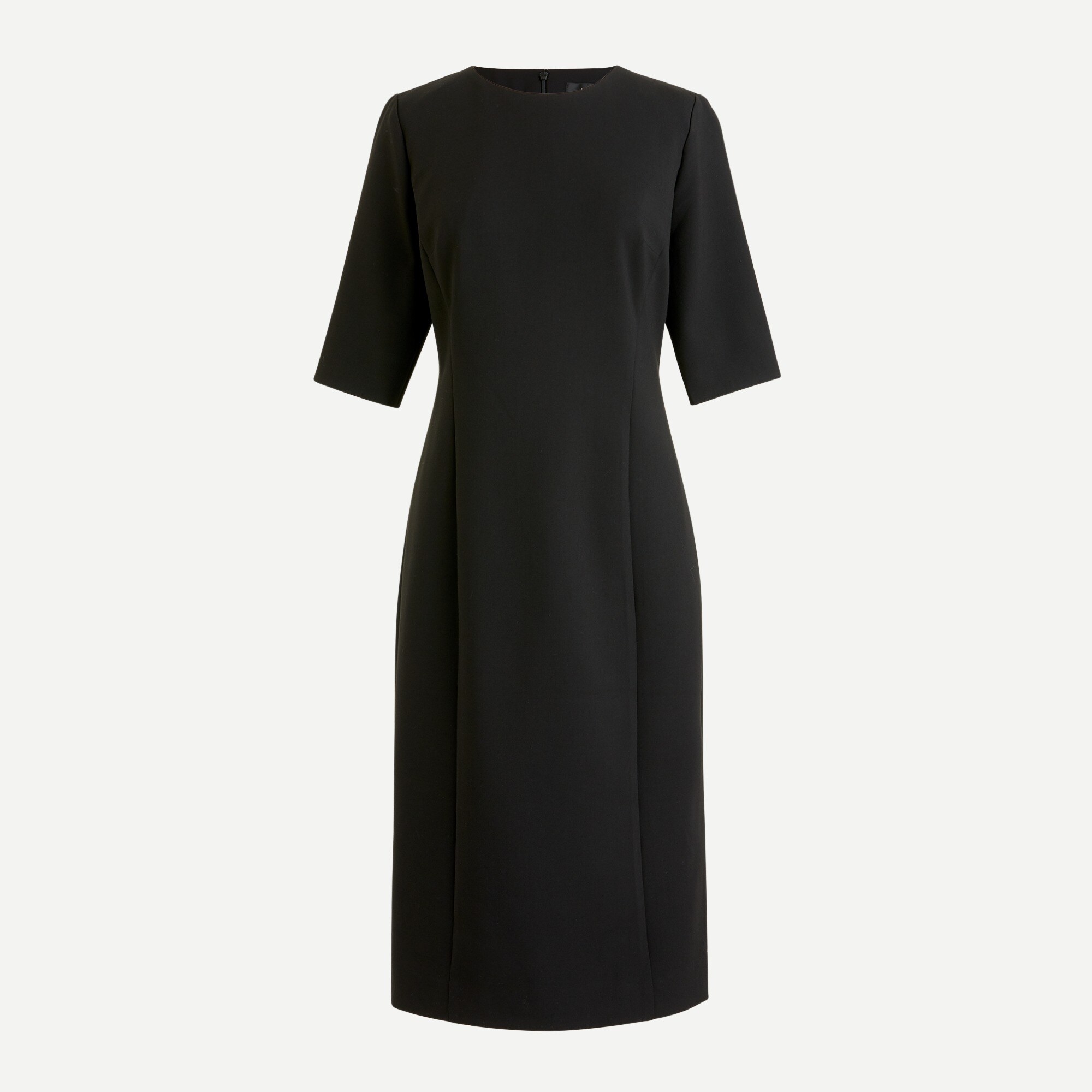 Elbow-sleeve sheath dress