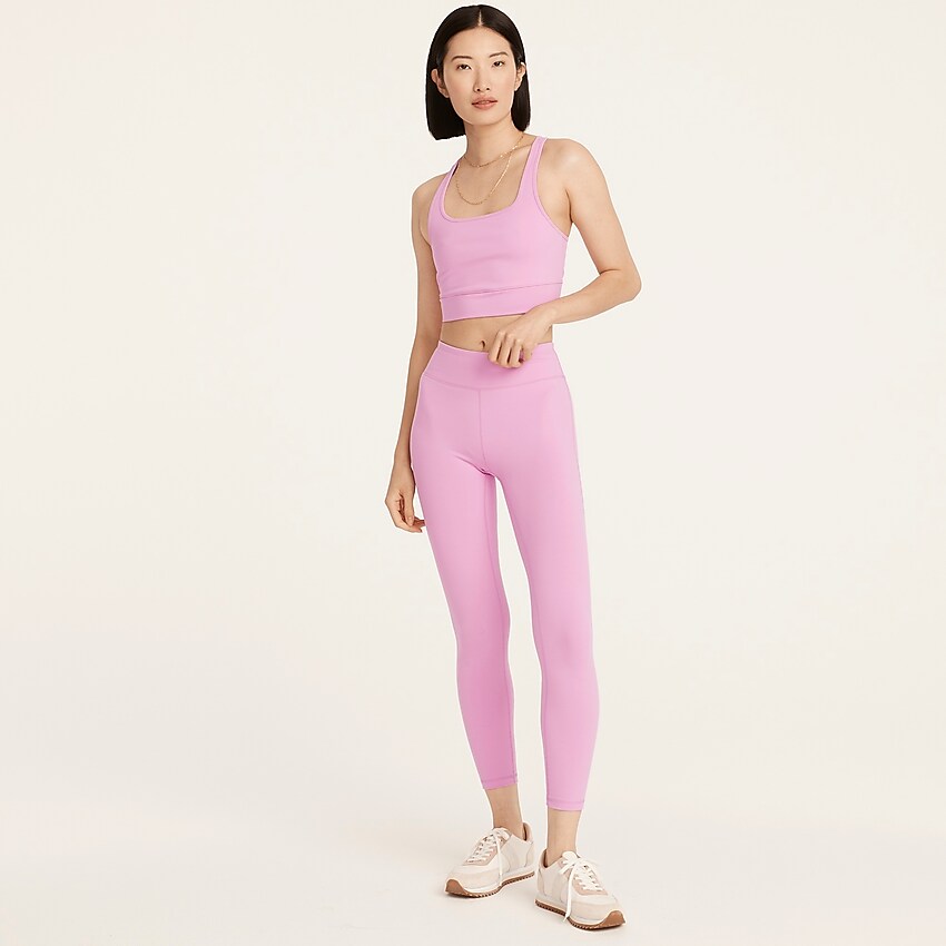 j.crew: high-rise 7/8 leggings in signature flex for women, right side, view zoomed