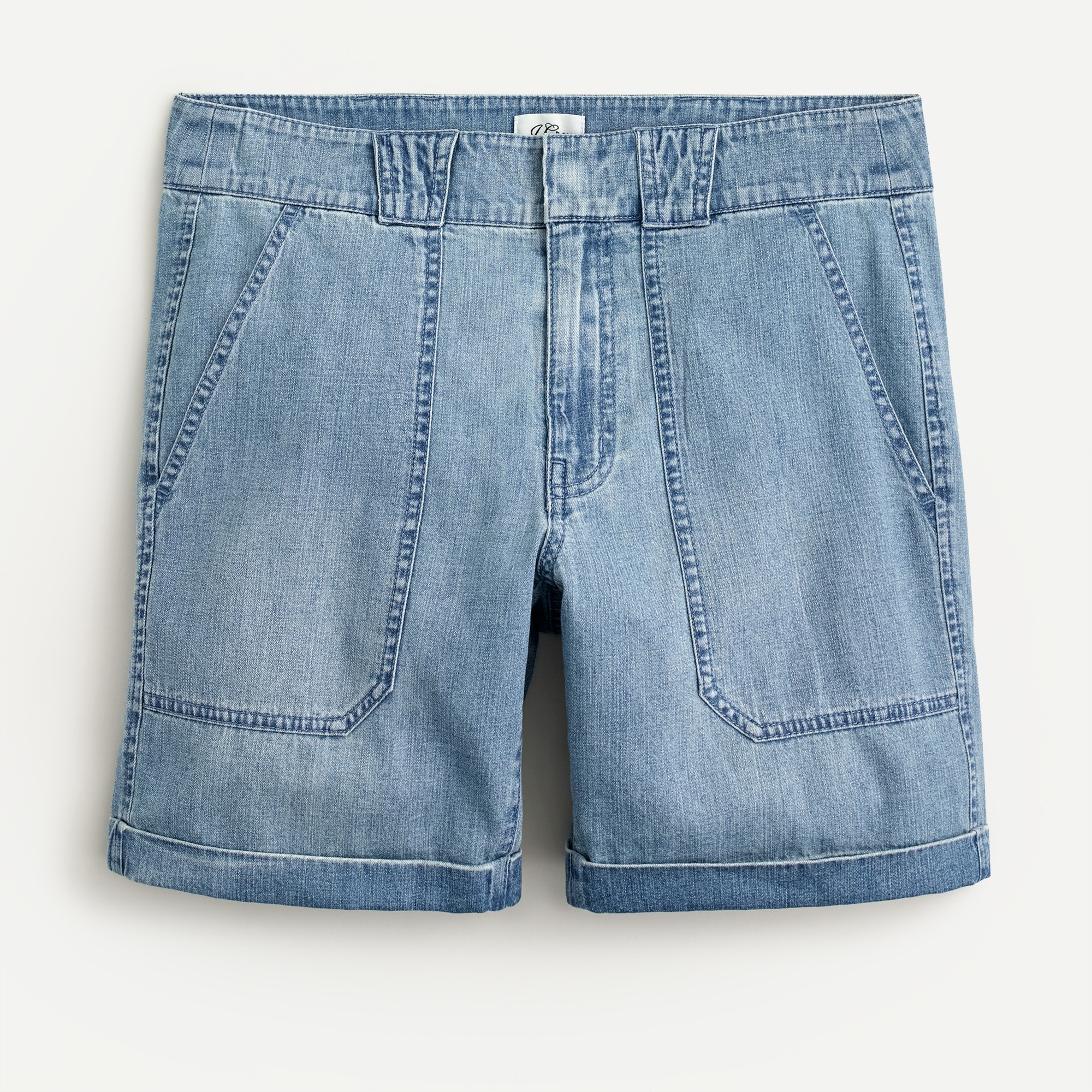 denim cargo shorts womens
