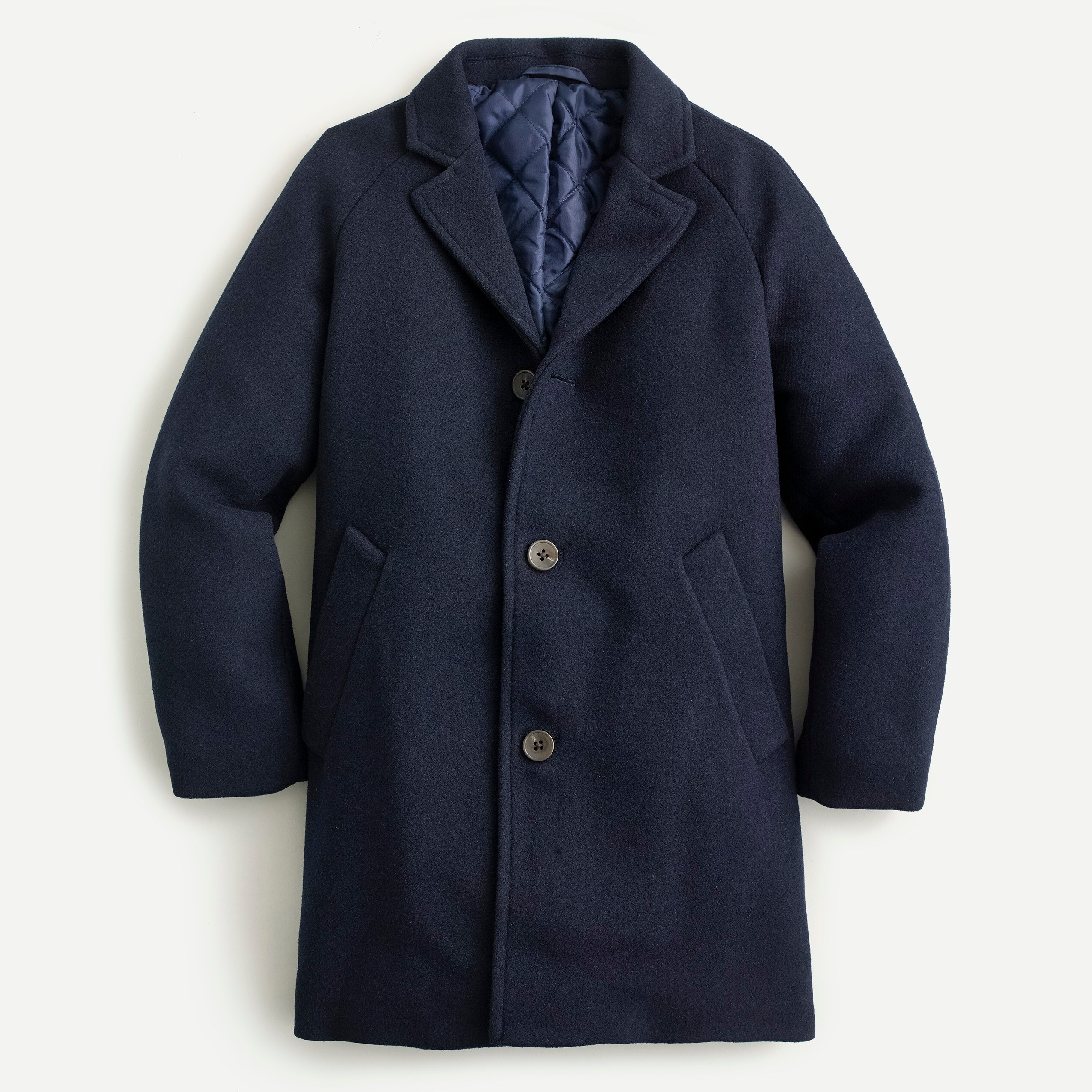 J.Crew Boys Topcoat In Italian Stadium cloth Wool For Boys