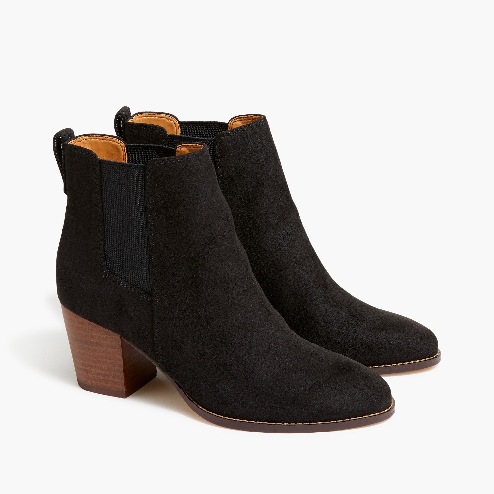rory microsuede heeled boots for women