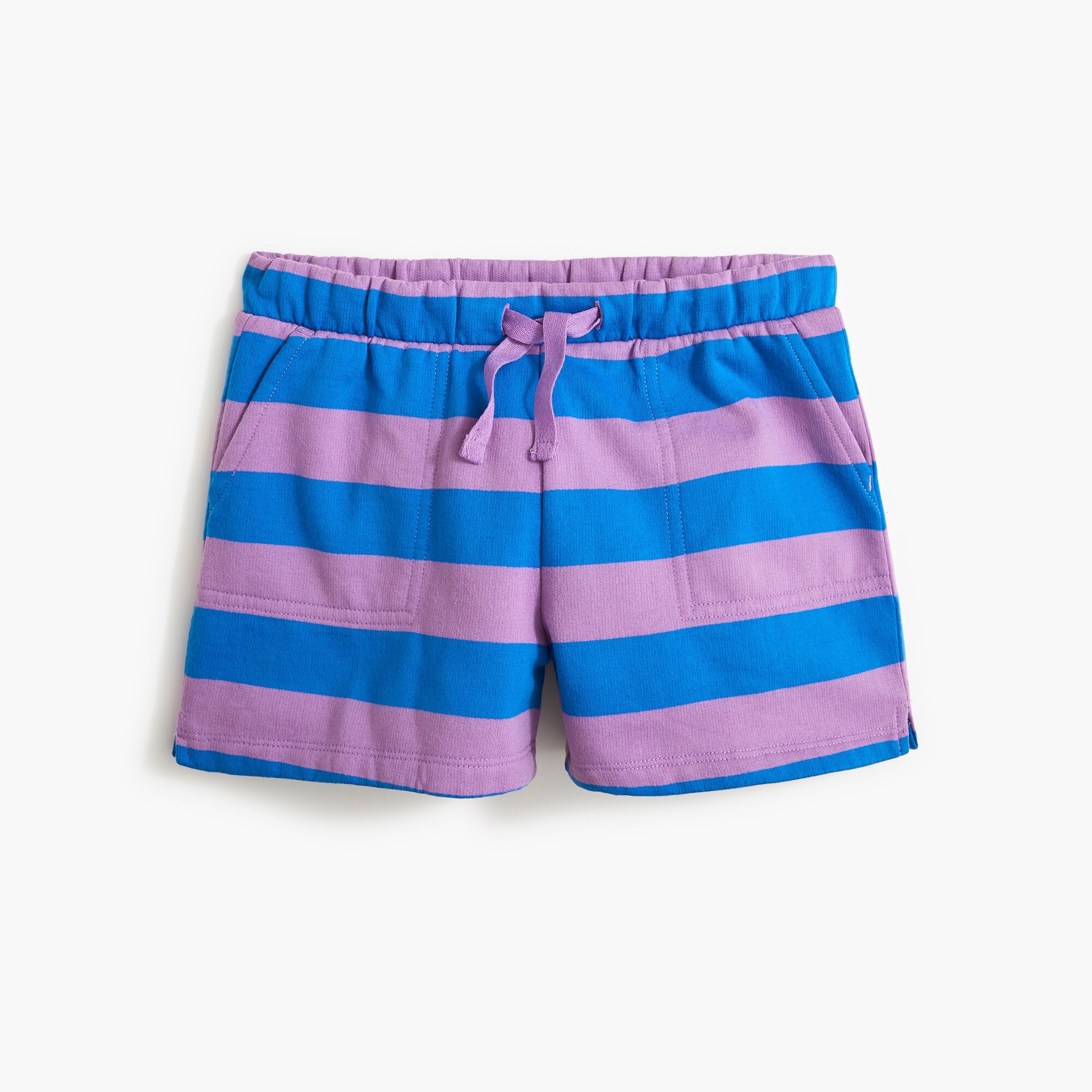 girls' striped knit short for girls