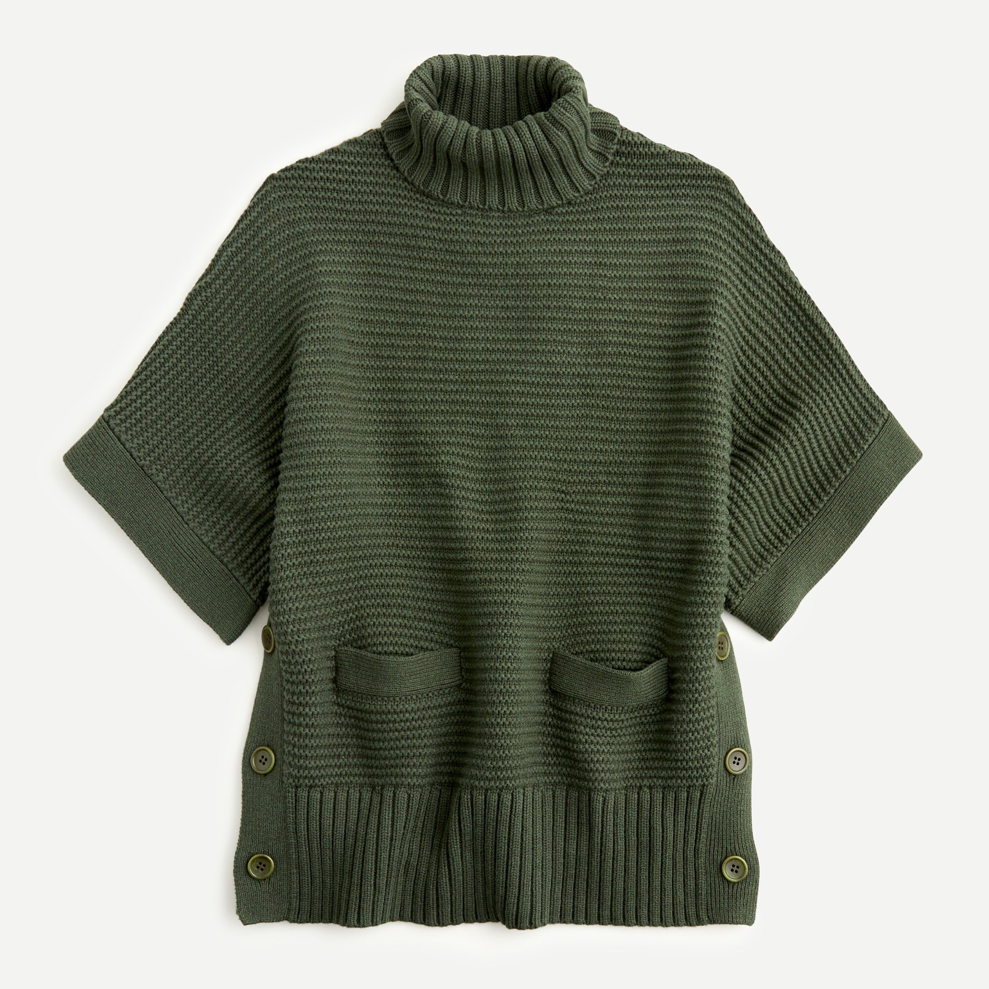 Turtleneck Poncho For Women | J.Crew
