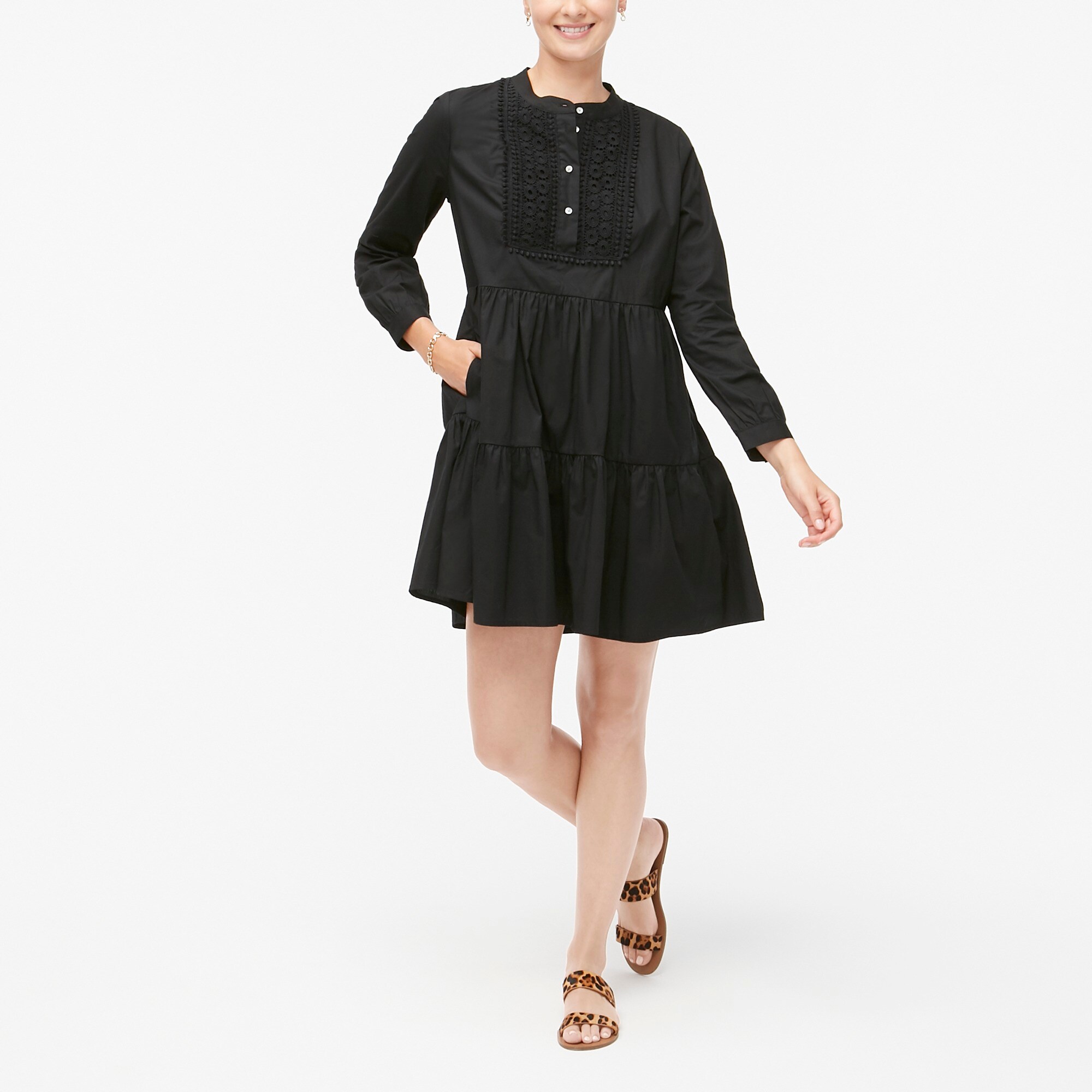 j crew black dress