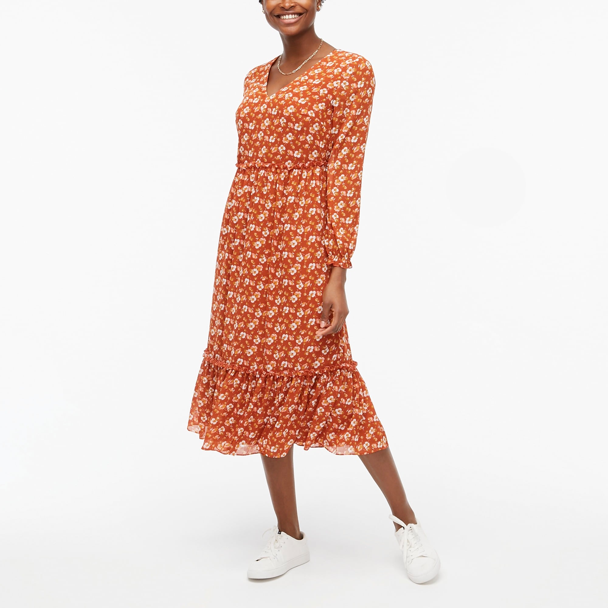 midi flounce dress