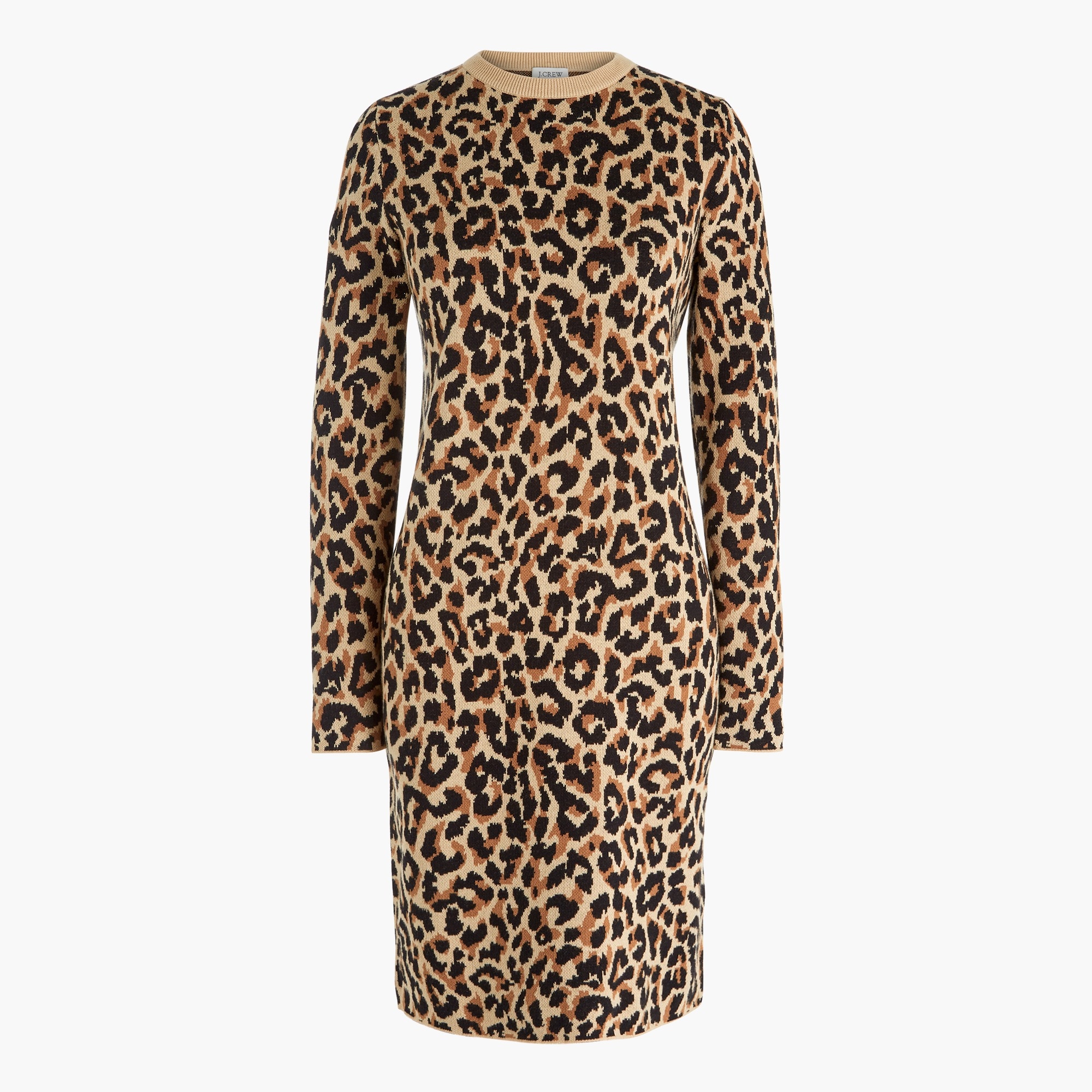 j crew leopard print dress