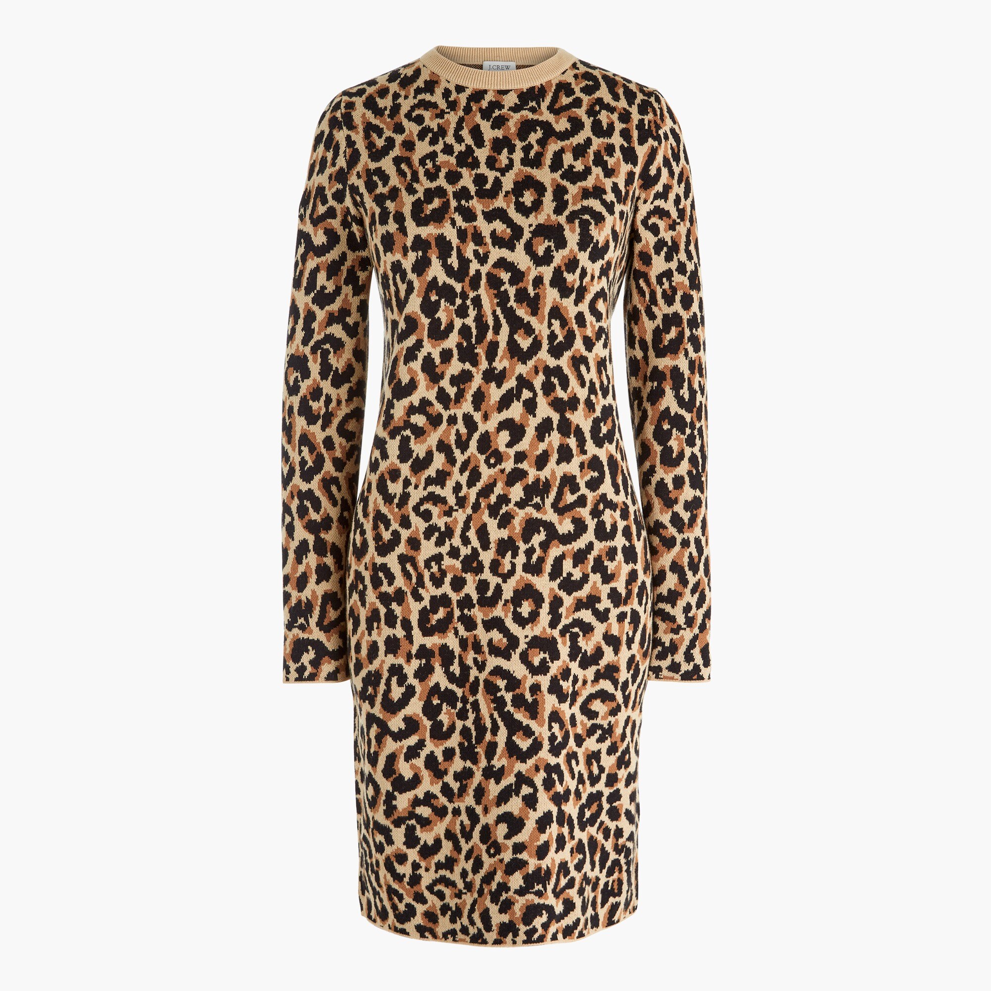 Leopard sweater-dress