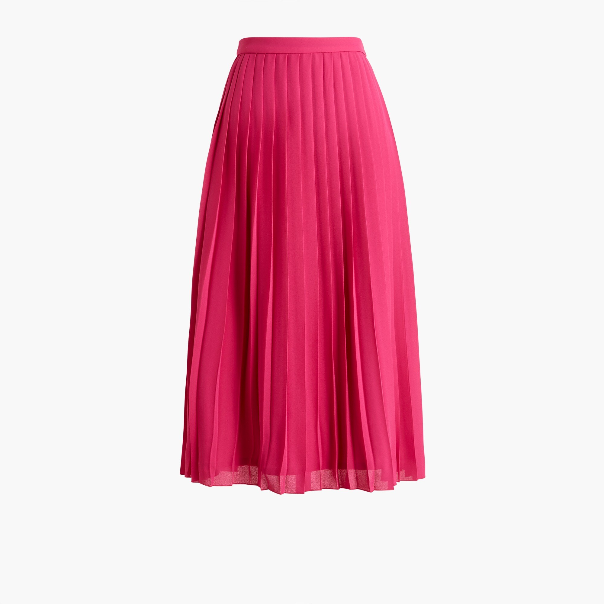 long pleated midi skirt for women