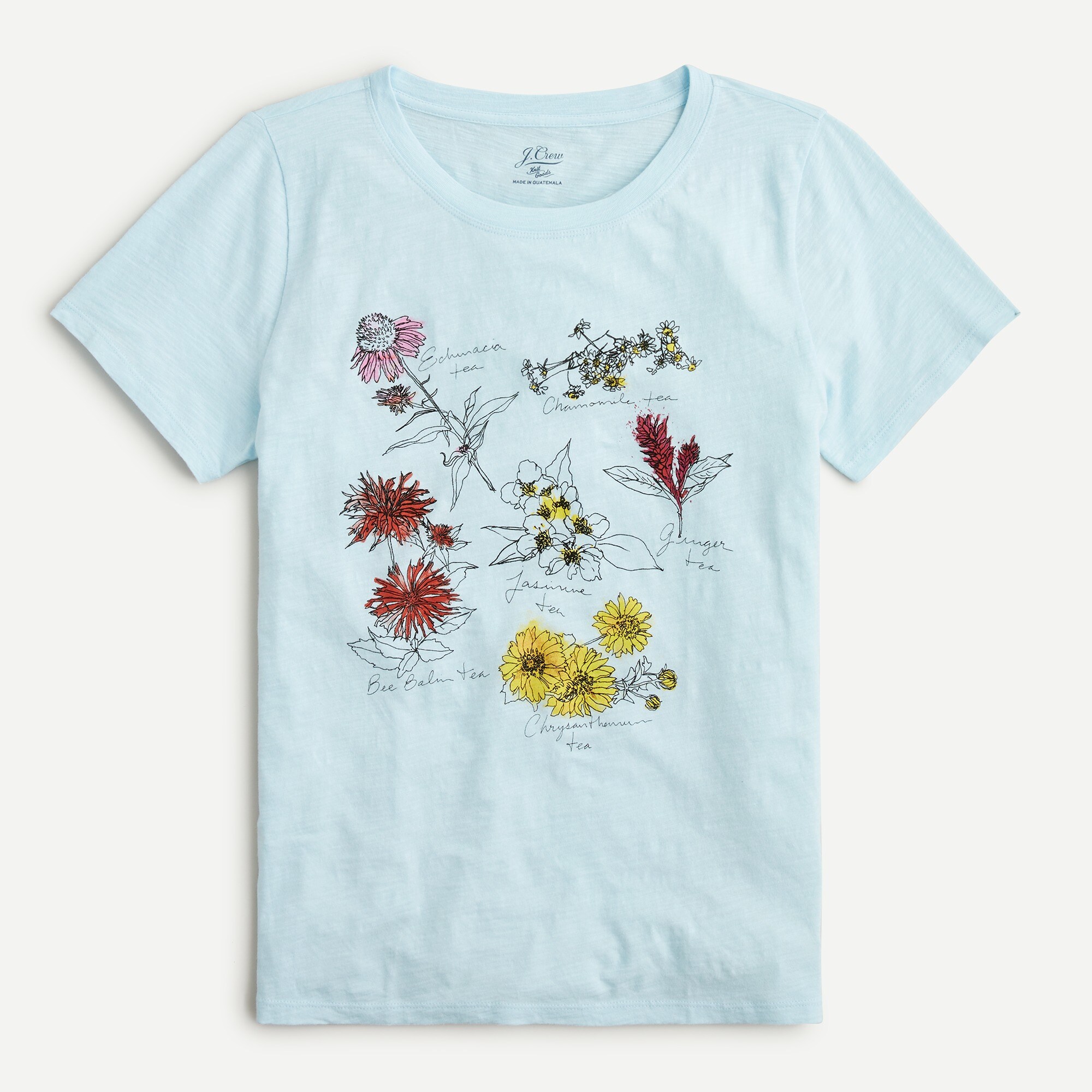 Vintage cotton botanical flower T-shirt