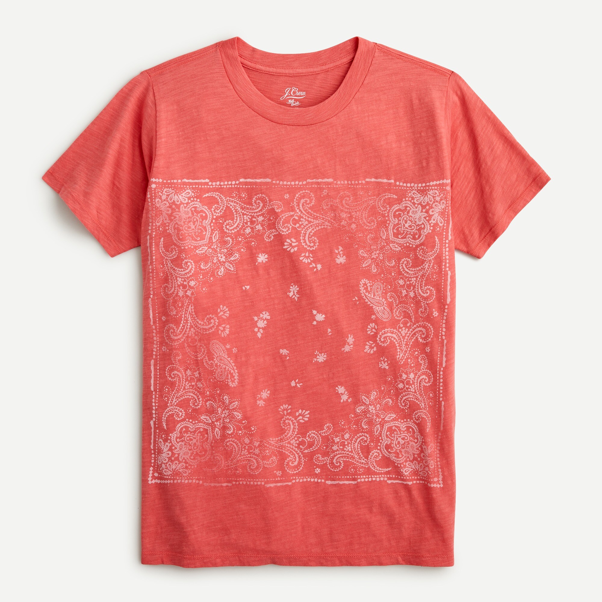 Vintage Cotton Bandana T-shirt For Women | J.Crew