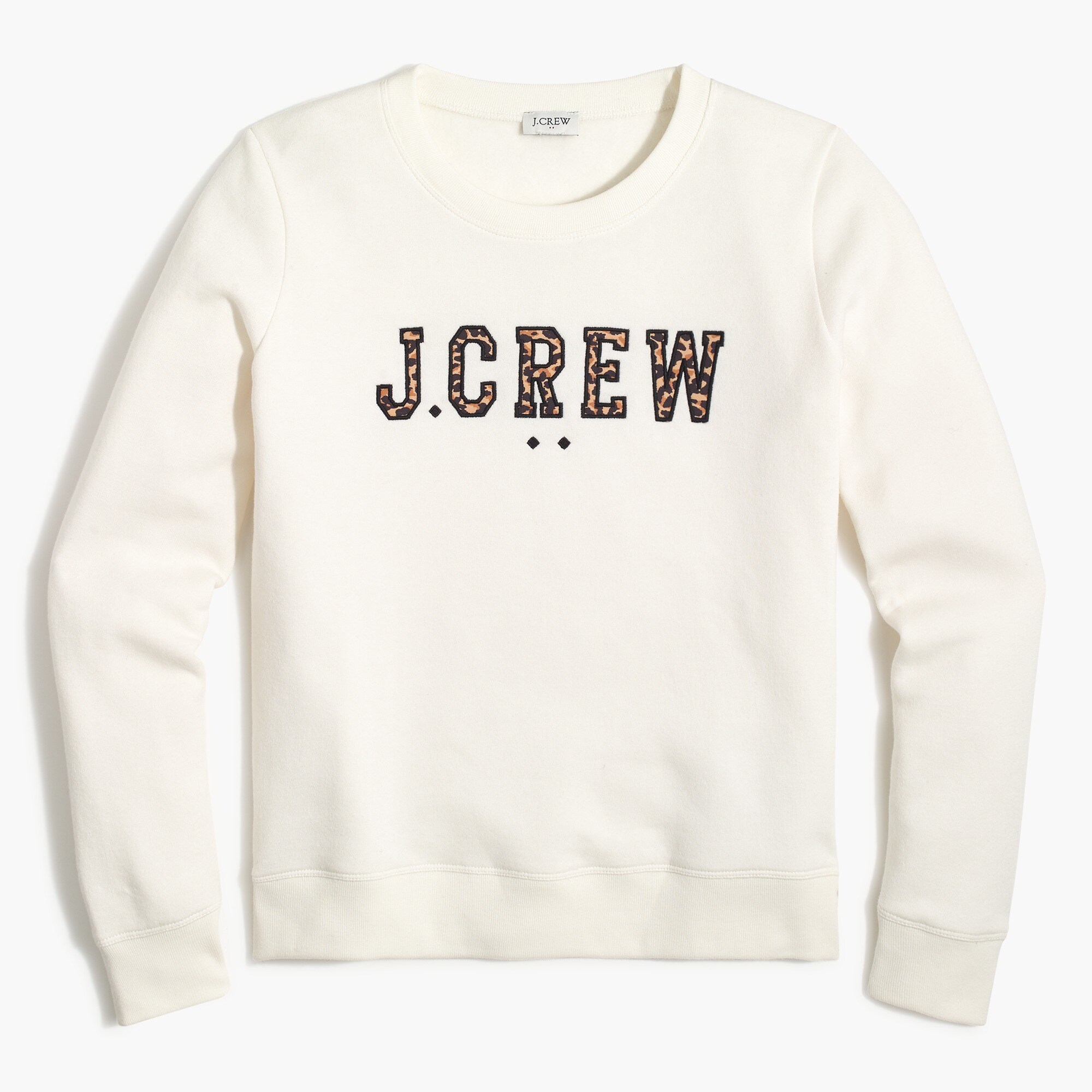 leopard logo sweatshirt for women