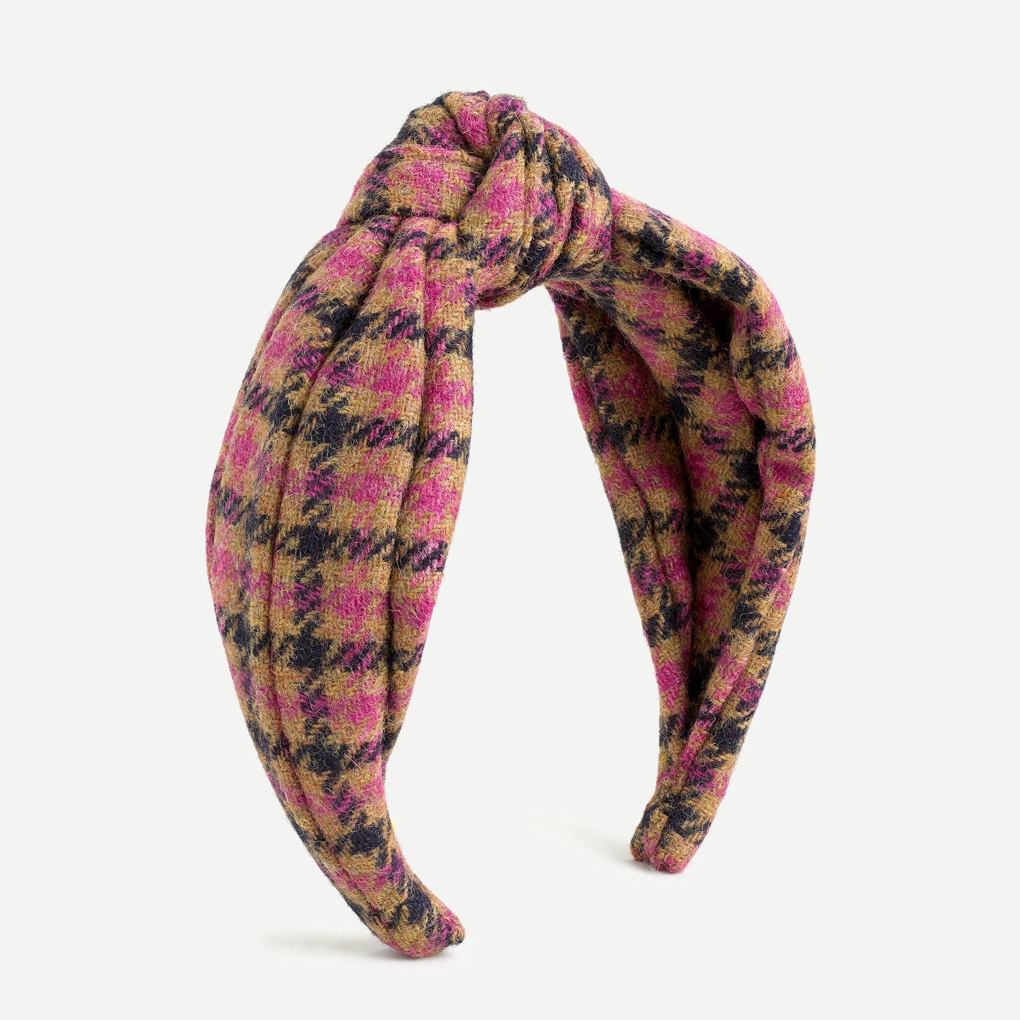 J.CREW Knot headband in wool Headband Tartan Knot Headband For Women | J.Crew main image 2