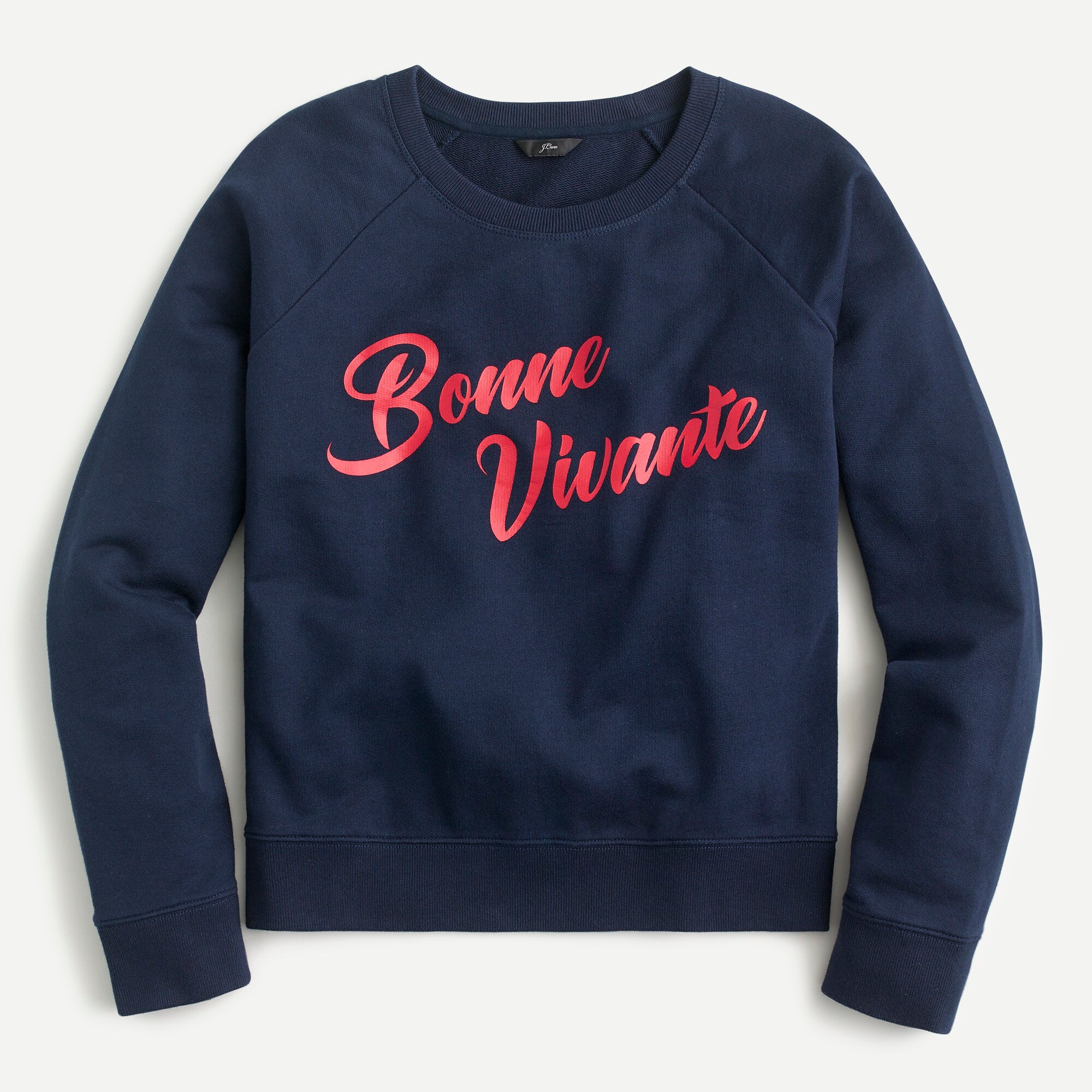 "Bonne Vivante" sweatshirt in original cotton terry
