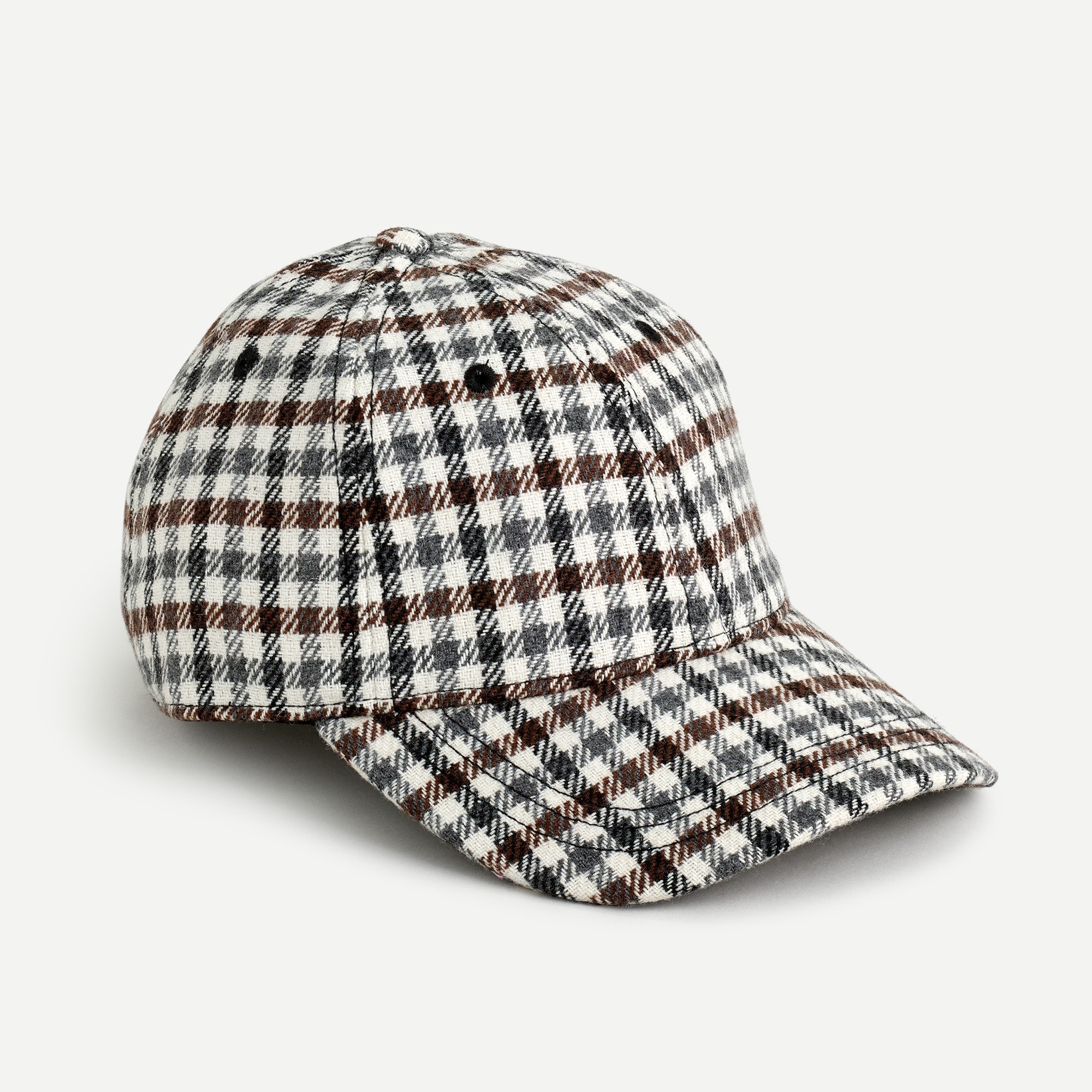 J.Crew Wool Baseball Hat In Fall Plaid For Women
