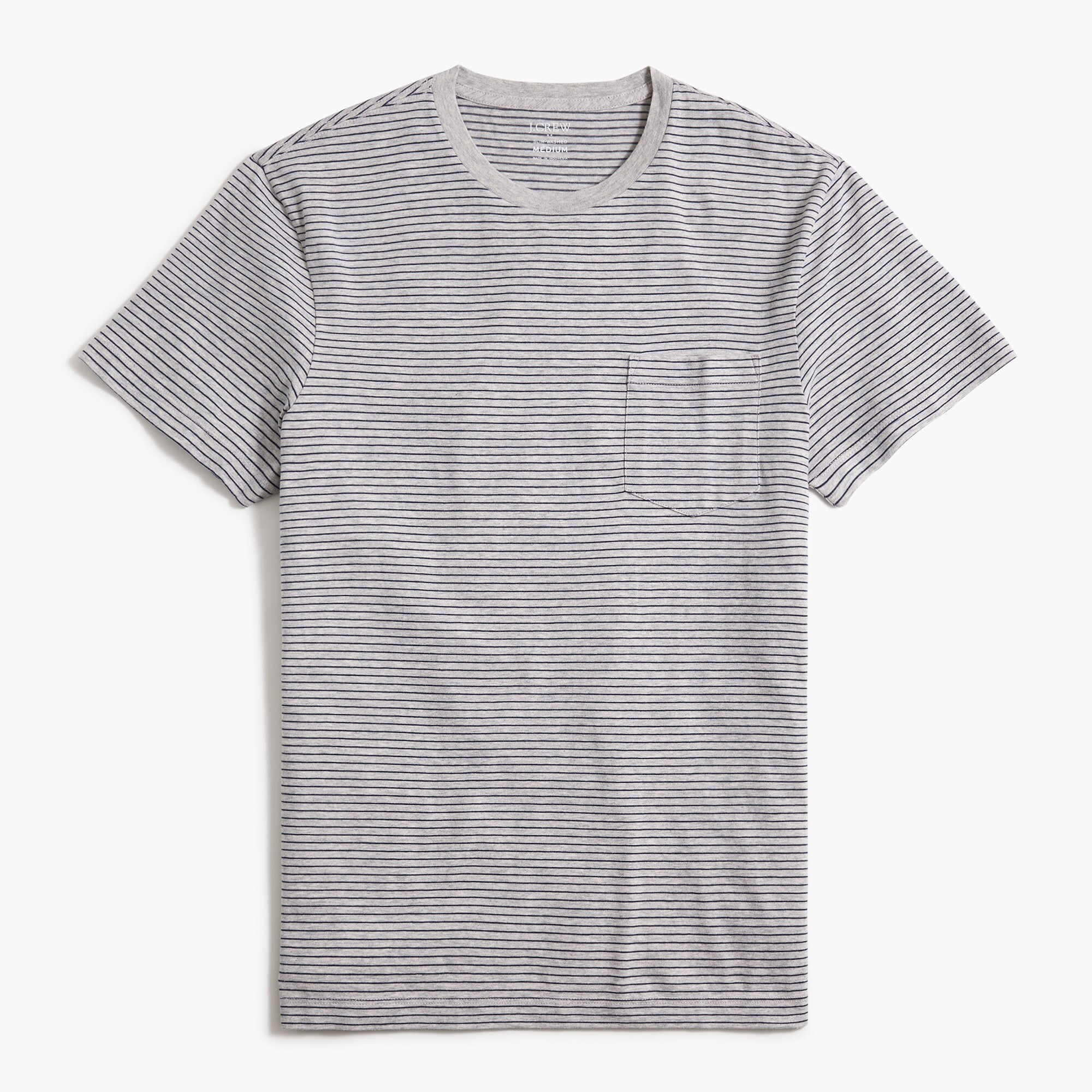 Slim heathered striped tee