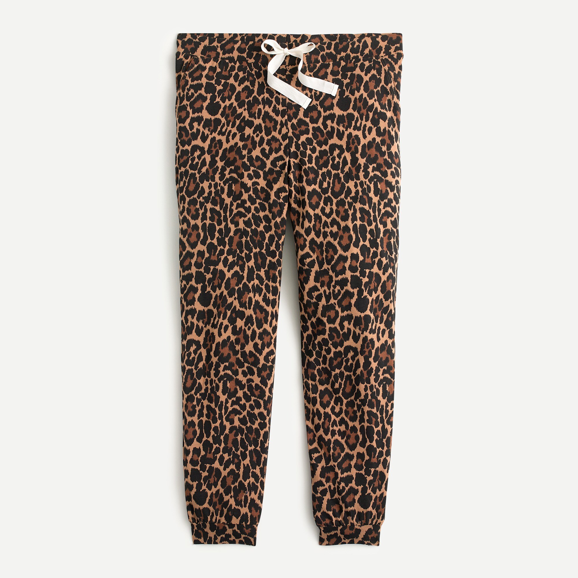 J.Crew Dreamy Pajama Jogger Pant In Leopard For Women
