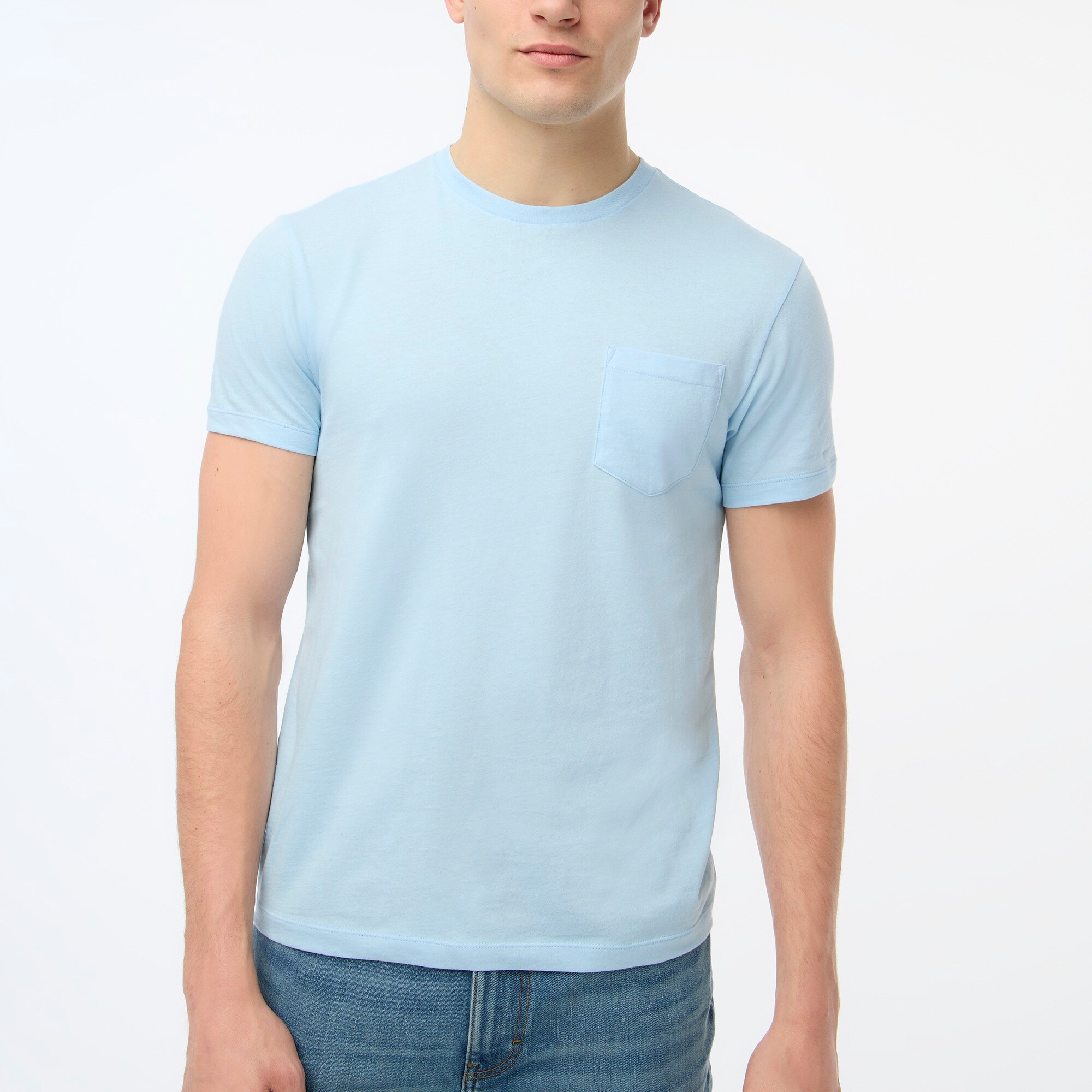 Washed jersey pocket tee - image 4