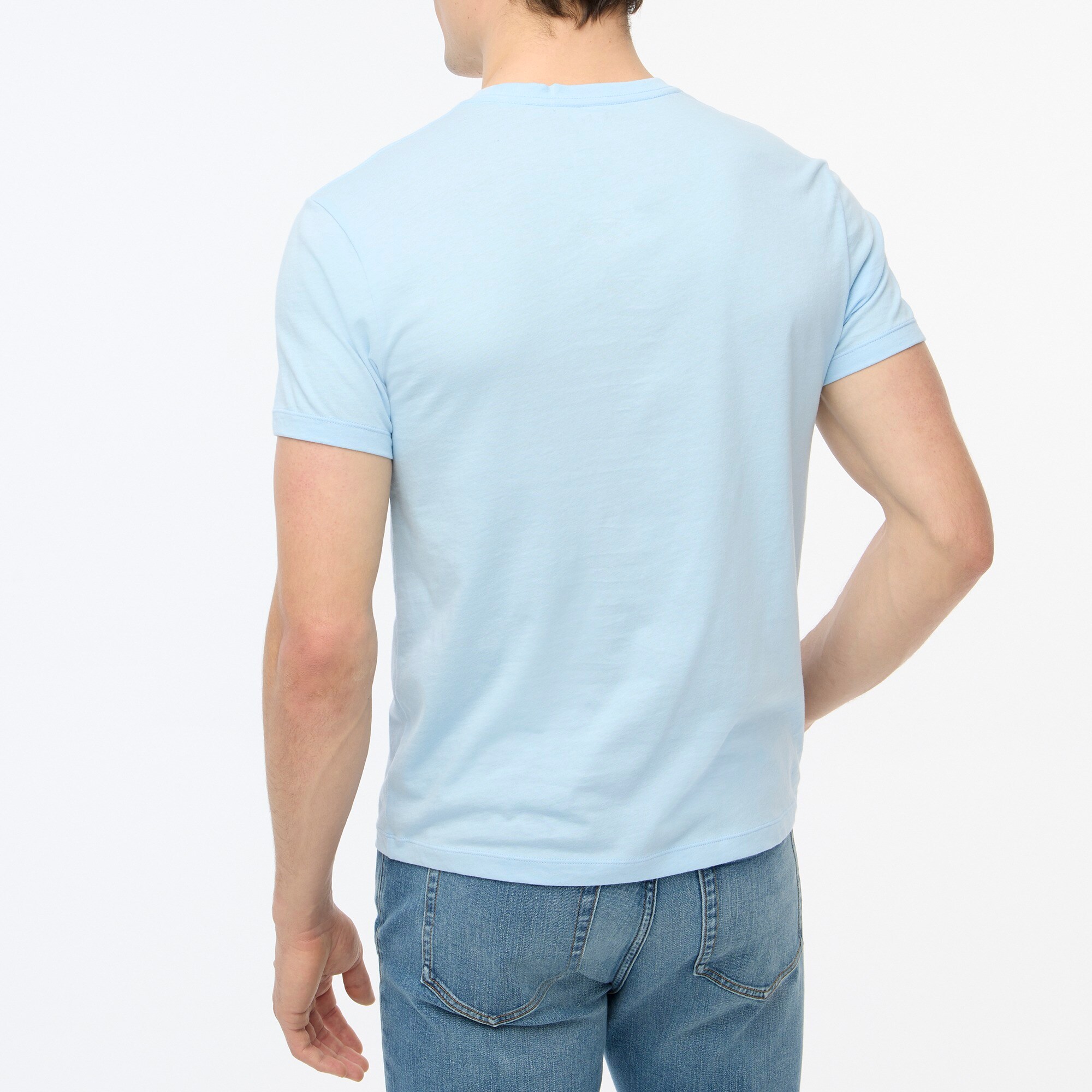 Washed jersey pocket tee - image 5