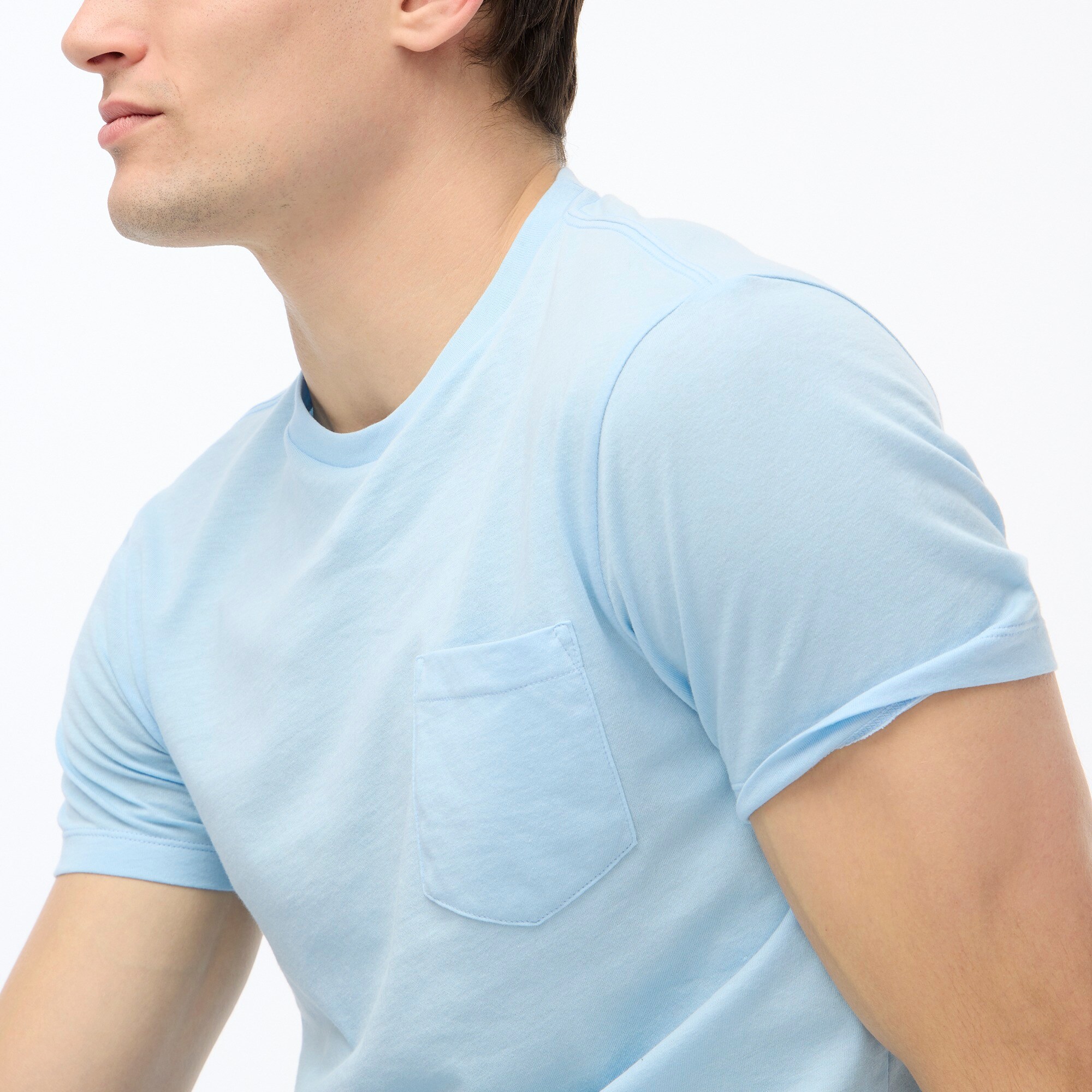 Washed jersey pocket tee - image 3