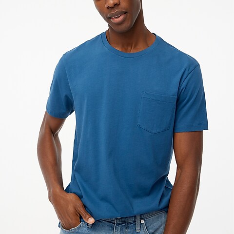  Washed jersey pocket tee