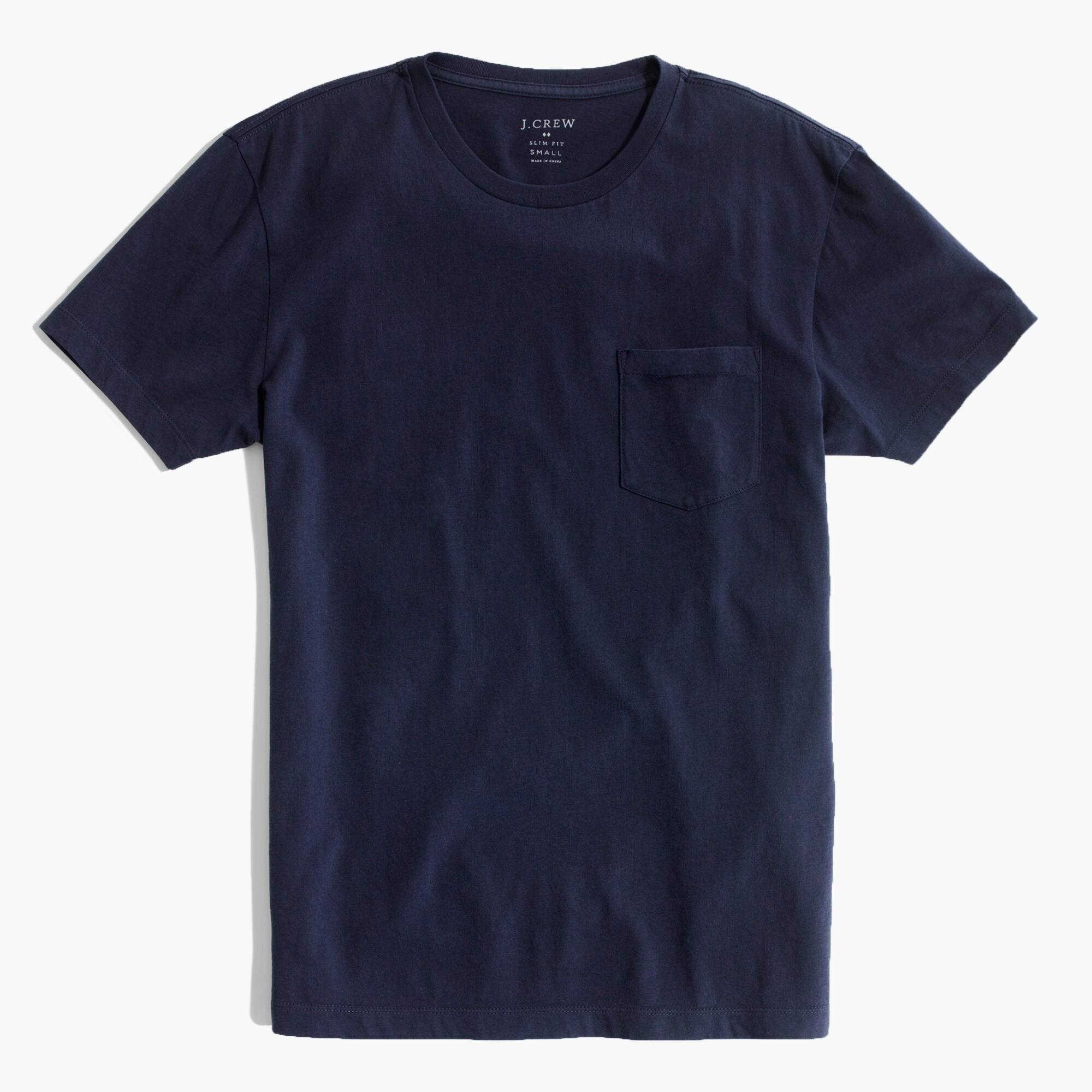 Cotton washed jersey pocket tee