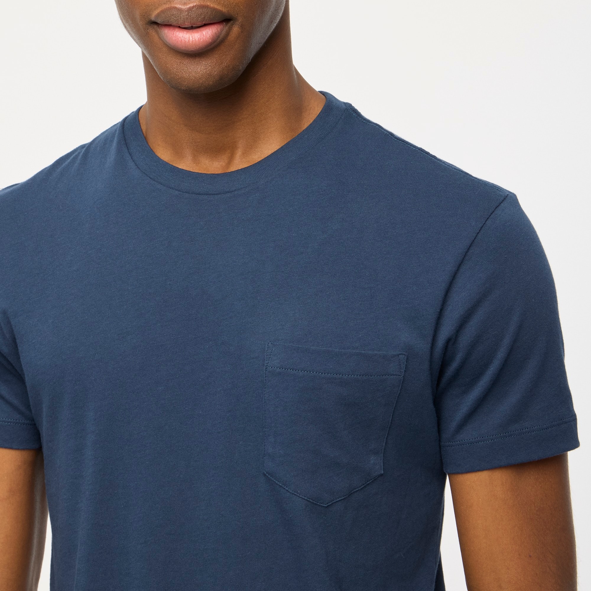 Washed jersey pocket tee