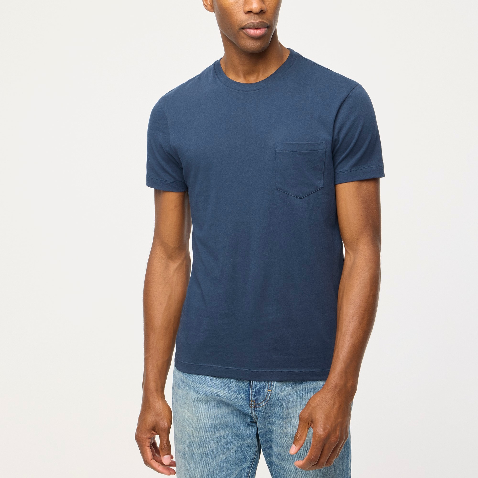 mens Washed jersey pocket tee