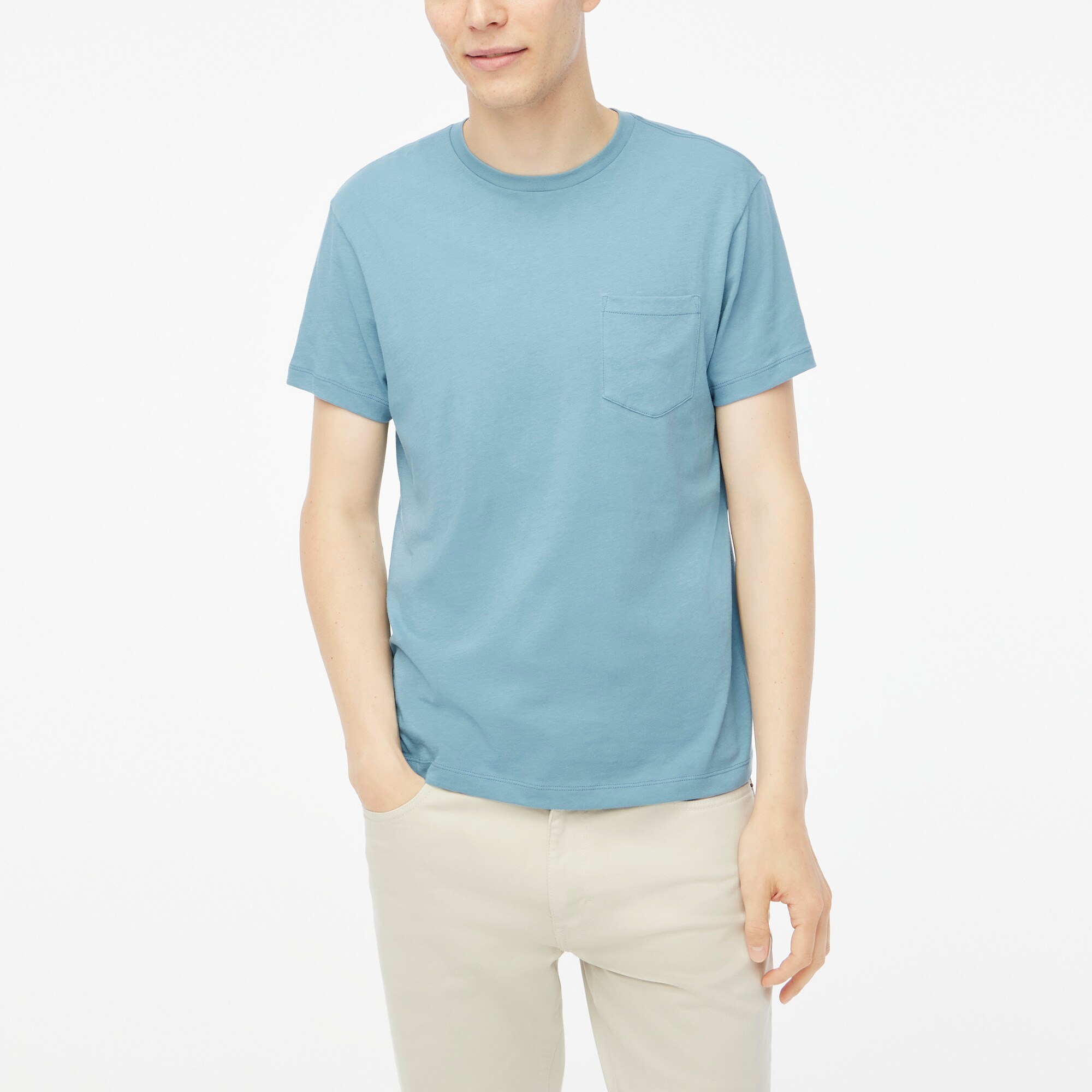 Washed Jersey Pocket Tee For Men | Factory